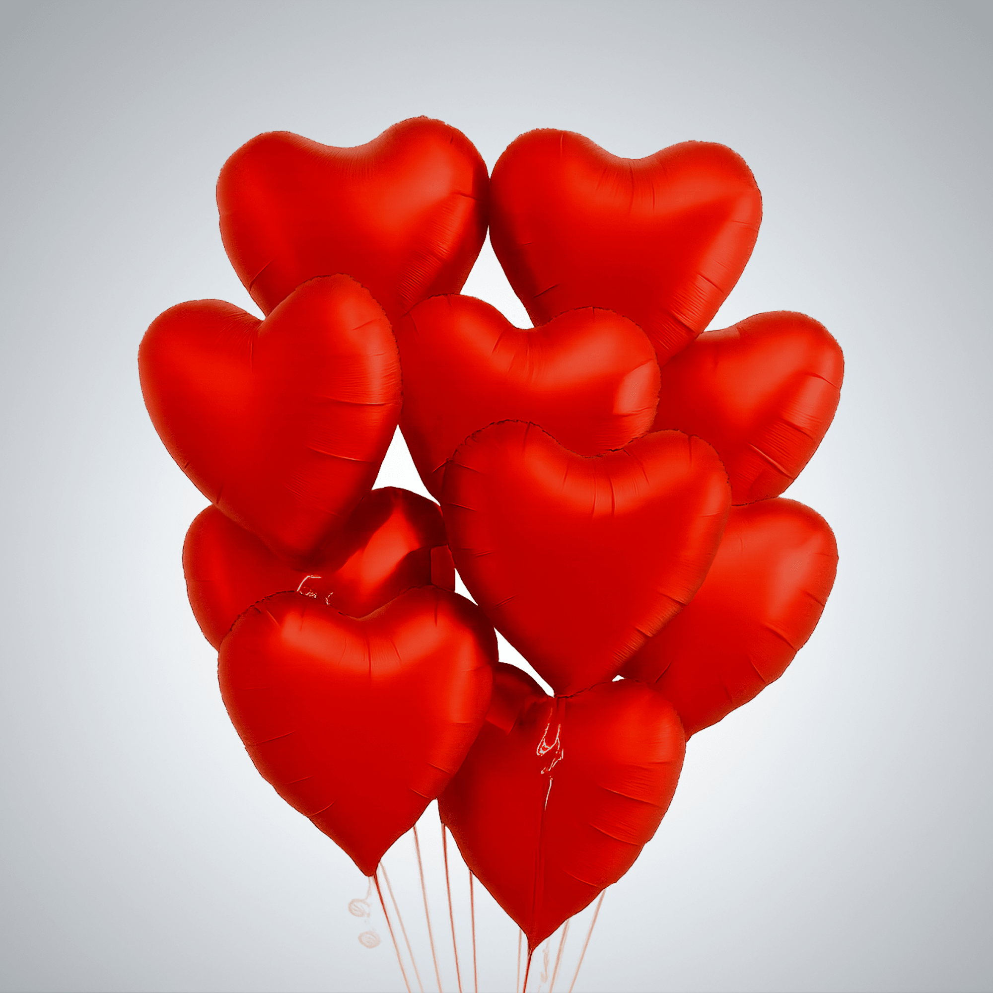 Metallic helium heart balloon, 18 inches, perfect for adding a romantic and, photo 2 of 4