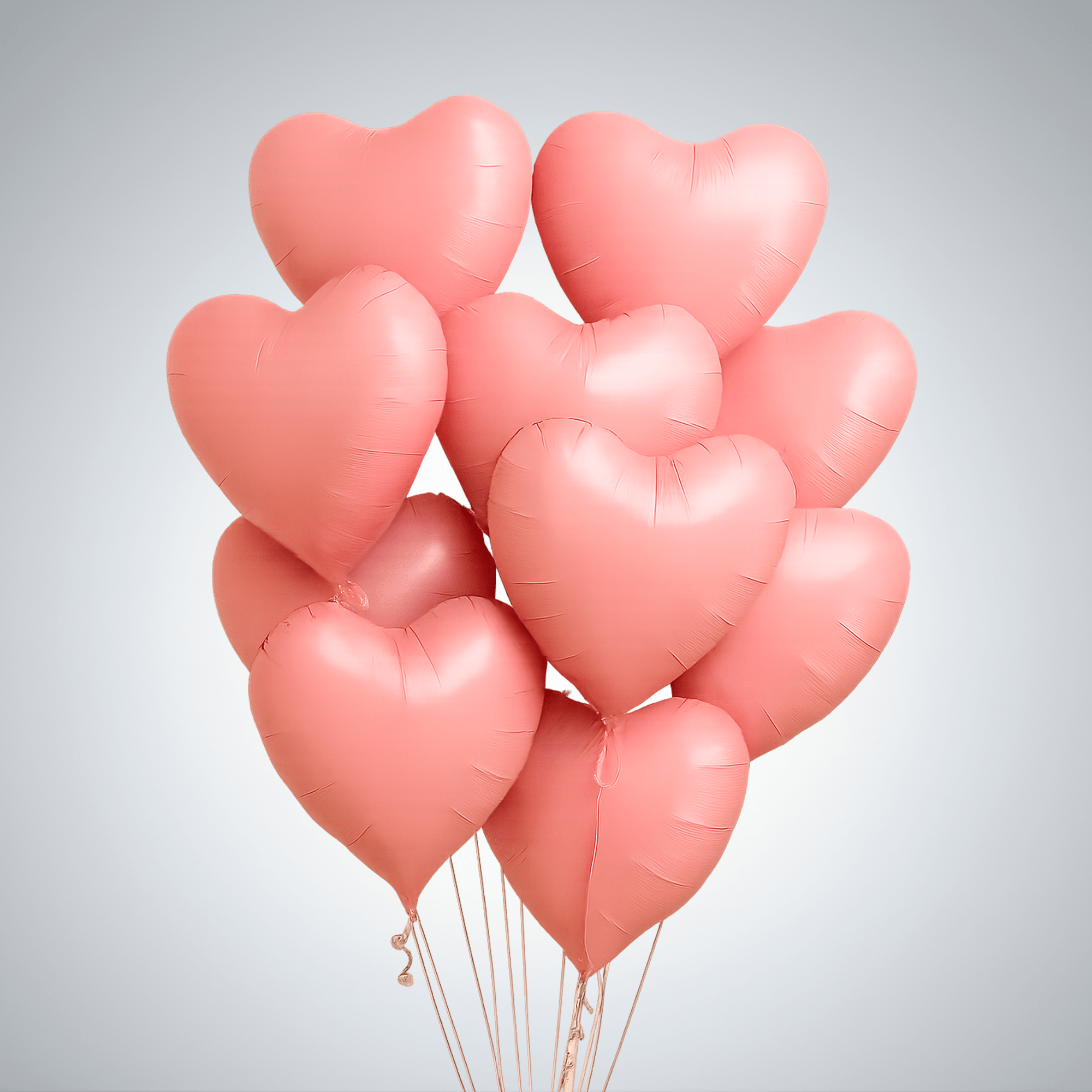 Metallic helium heart balloon, 18 inches, perfect for adding a romantic and, photo 3 of 4