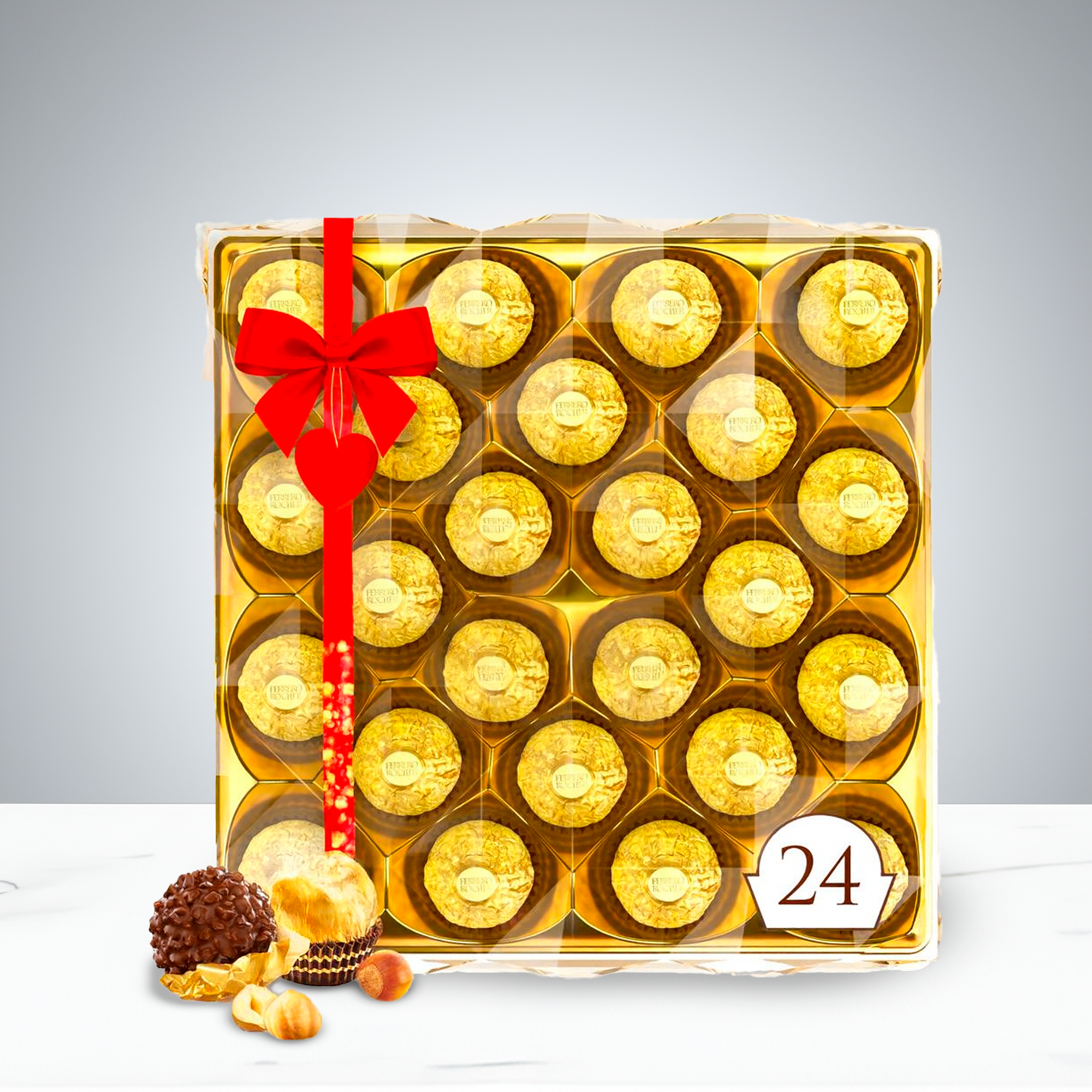 Gia's Cholocate Gift Box offers a luxurious mix of hazelnut, dark chocolate