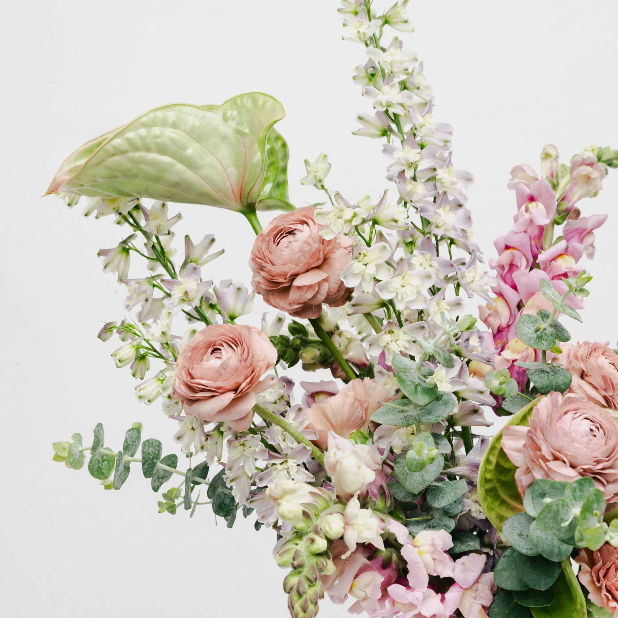 Discover the elegance of our Artful Mauve and Green Flower Arrangement, an, photo 4 of 4