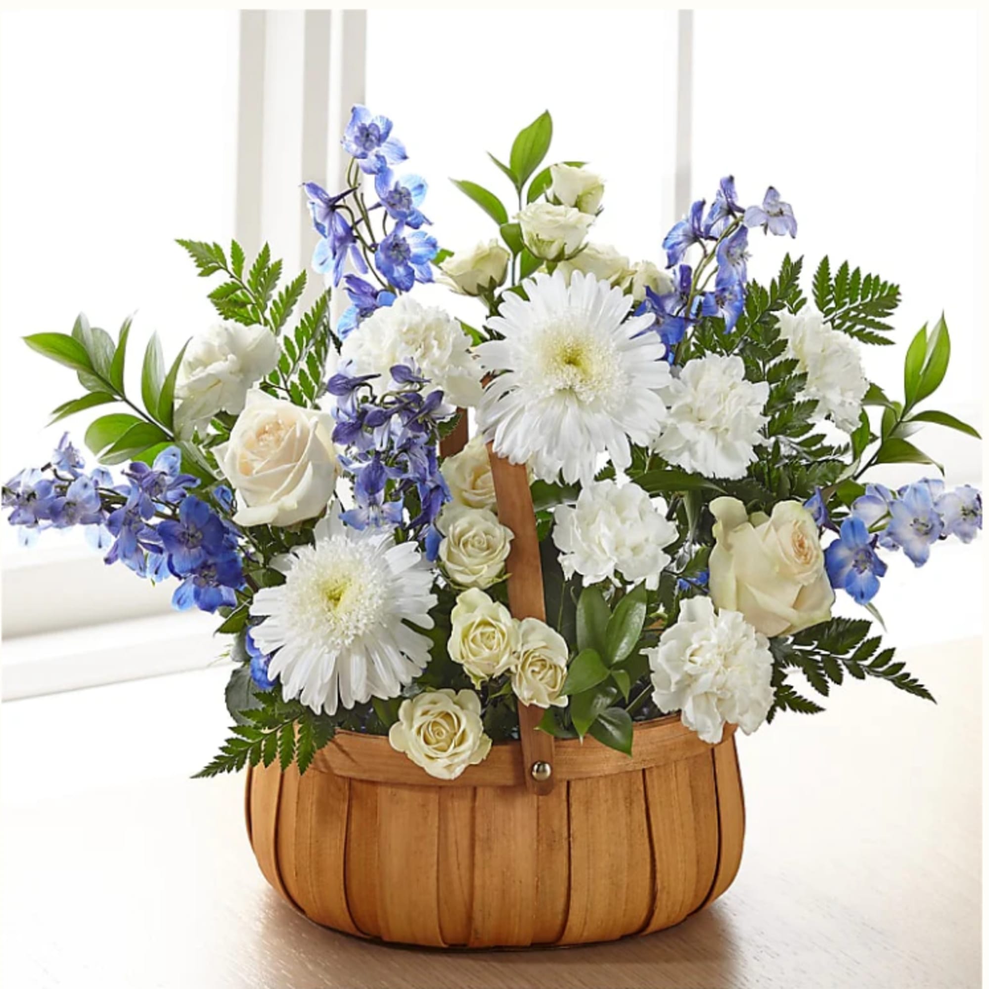 Crafted with a modern mix of blooms, our Harmony &amp; Grace Basket