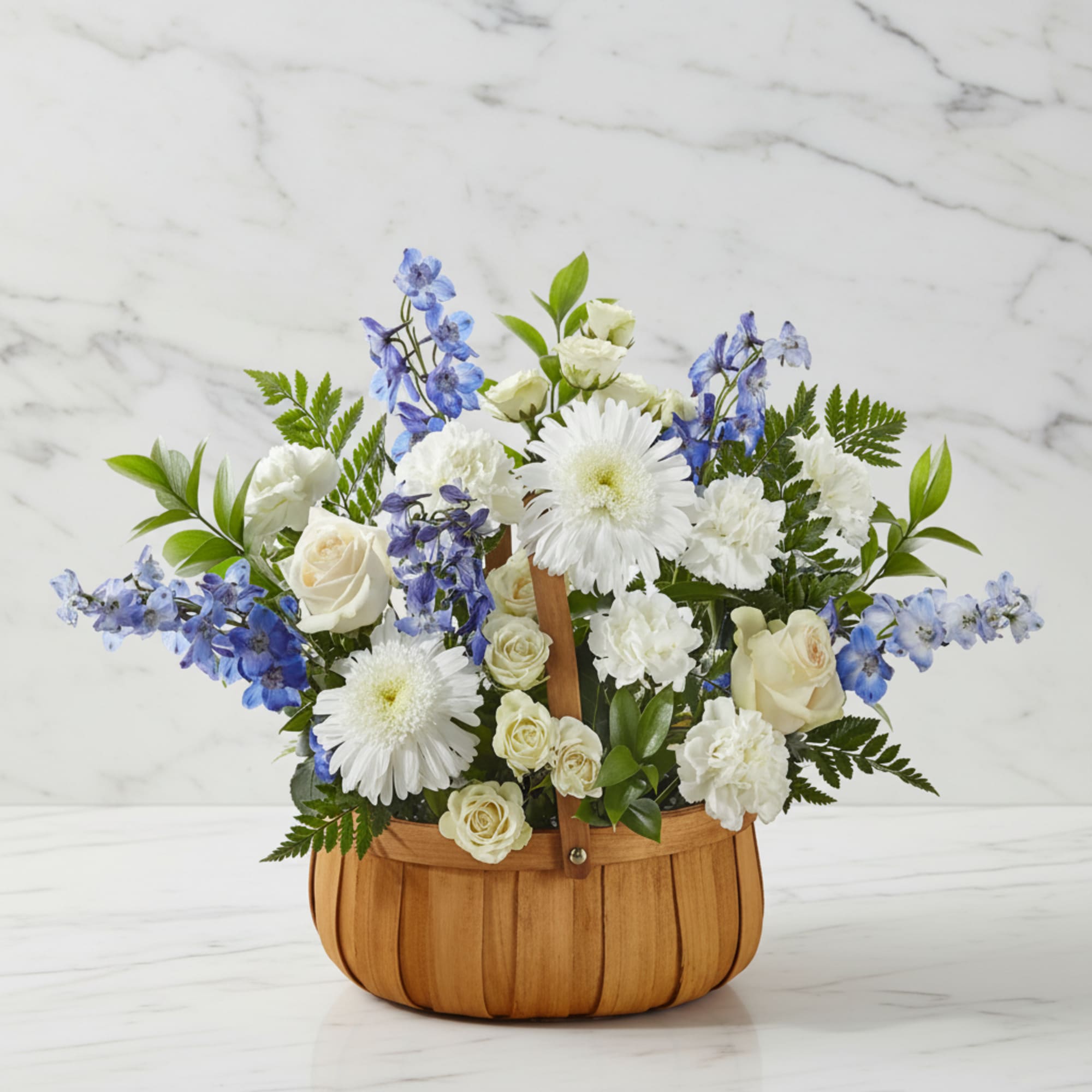 Crafted with a modern mix of blooms, our Harmony &amp; Grace Basket
