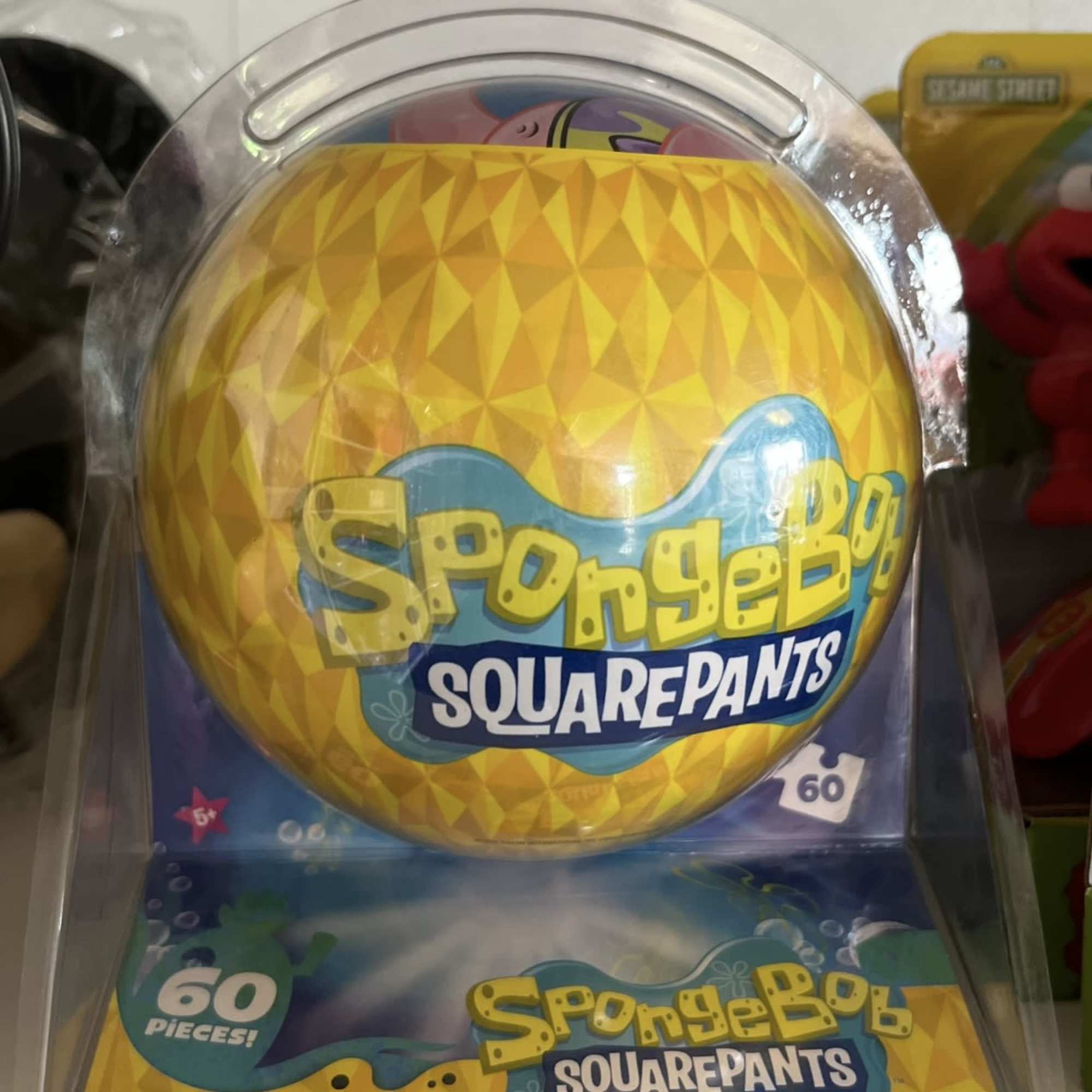 Packaged SpongeBob SquarePants puzzle ball toy
