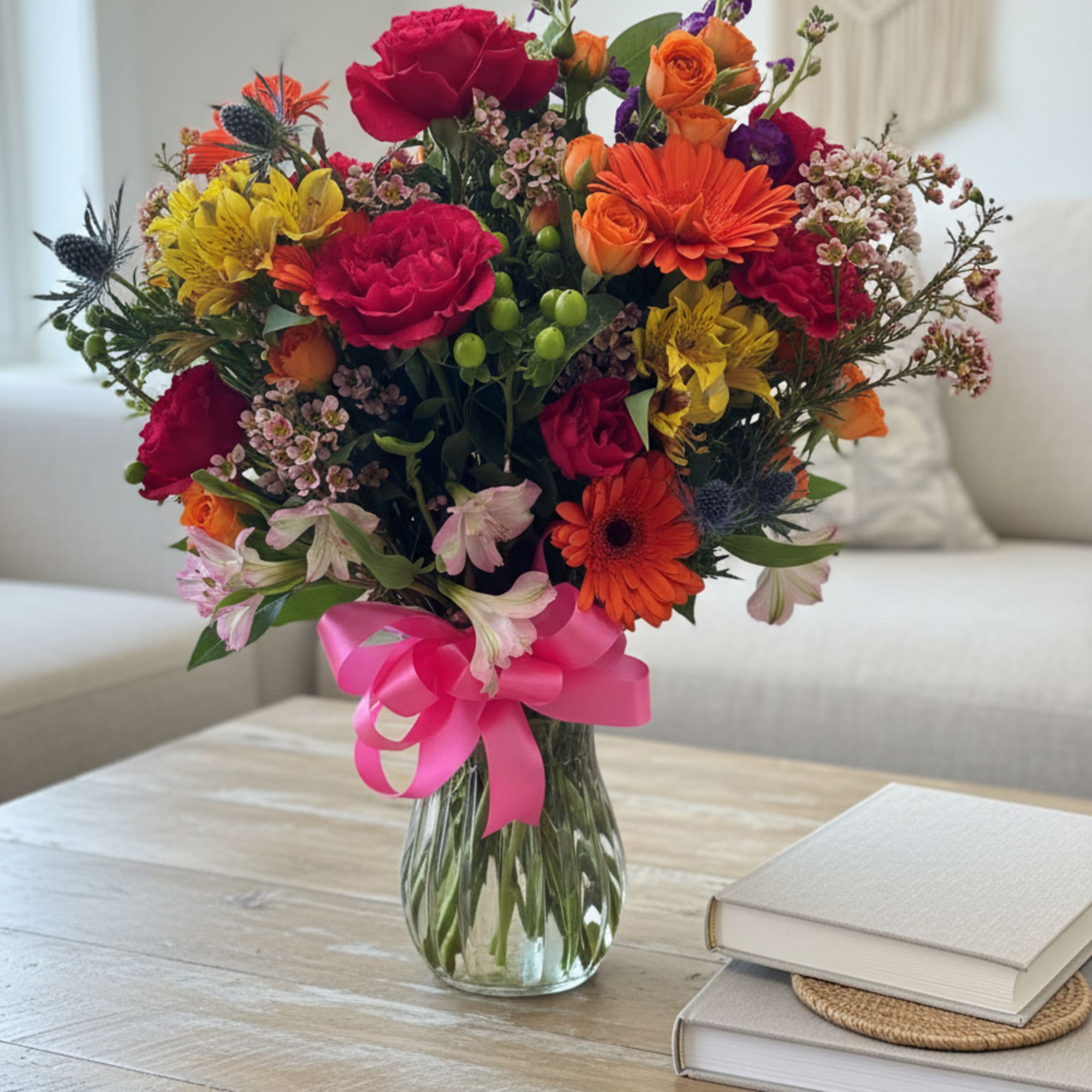 A bold, color-soaked bouquet that reads like a sunlit garden-perfect as a, photo 3 of 3