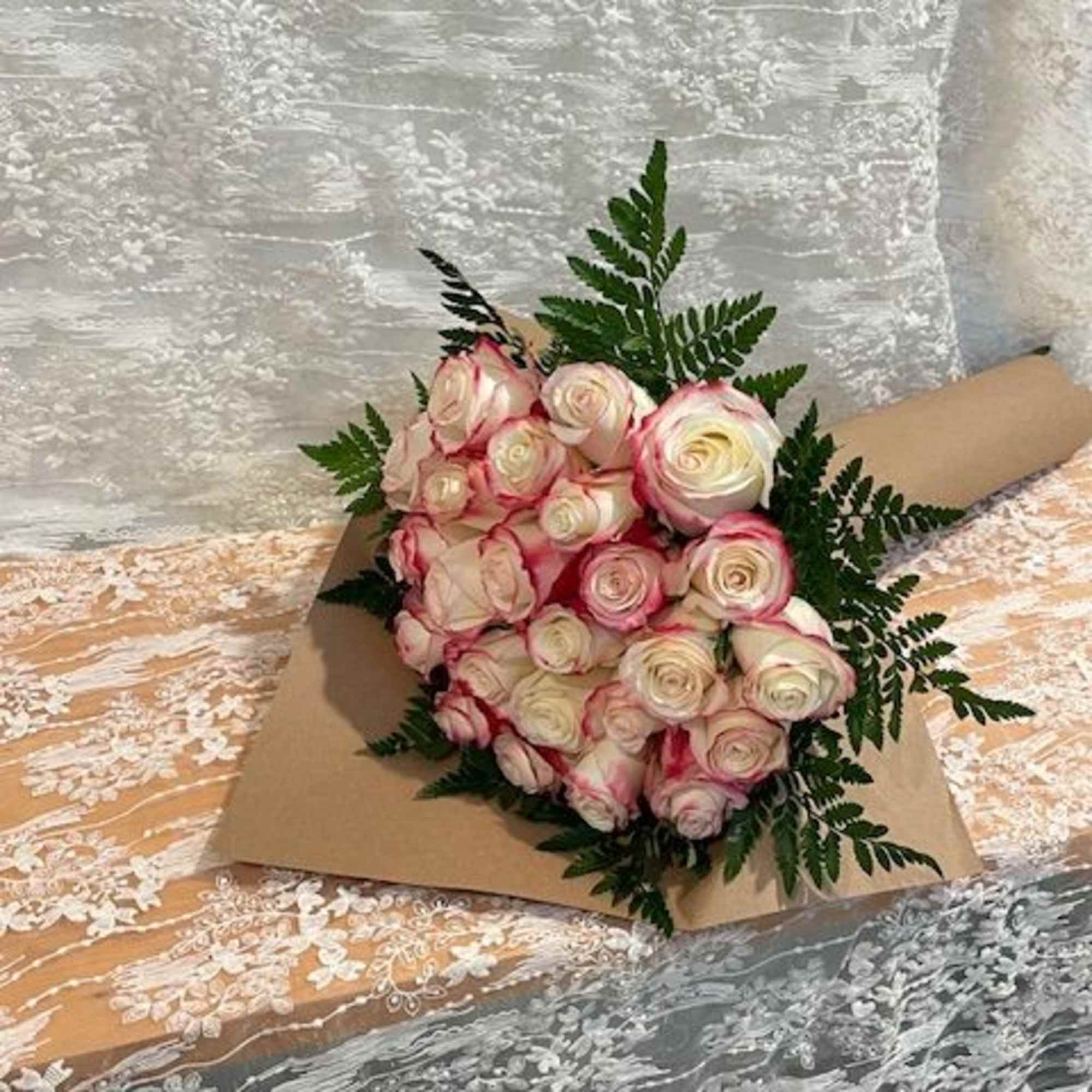 Two dozen roses hand wrapped , photo 2 of 2