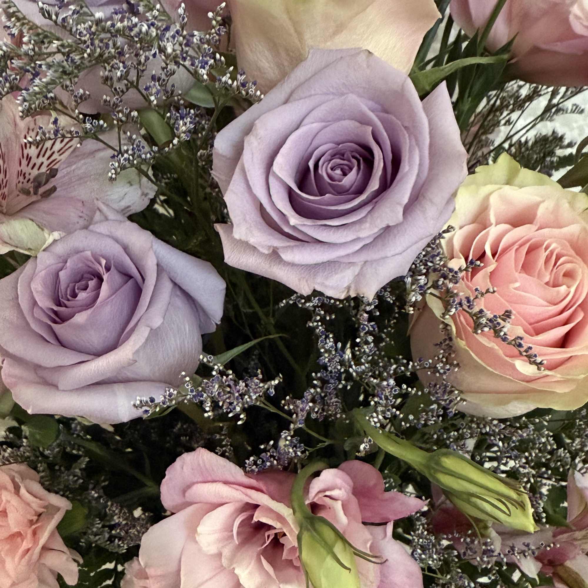 Send your loved one some birthday wishes 

Mix arrangement of light pink, photo 3 of 3