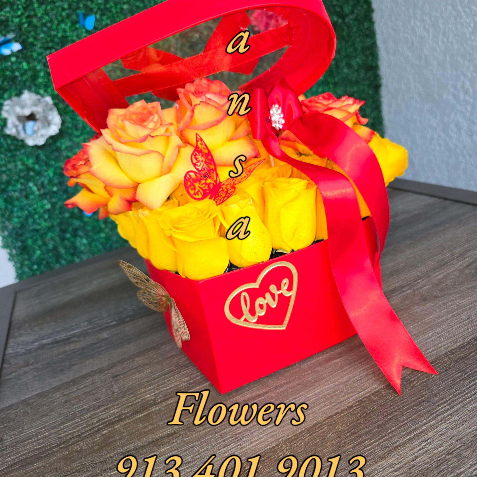 A box full of love &mdash; our heart-shaped floral arrangement is the, photo 3 of 3