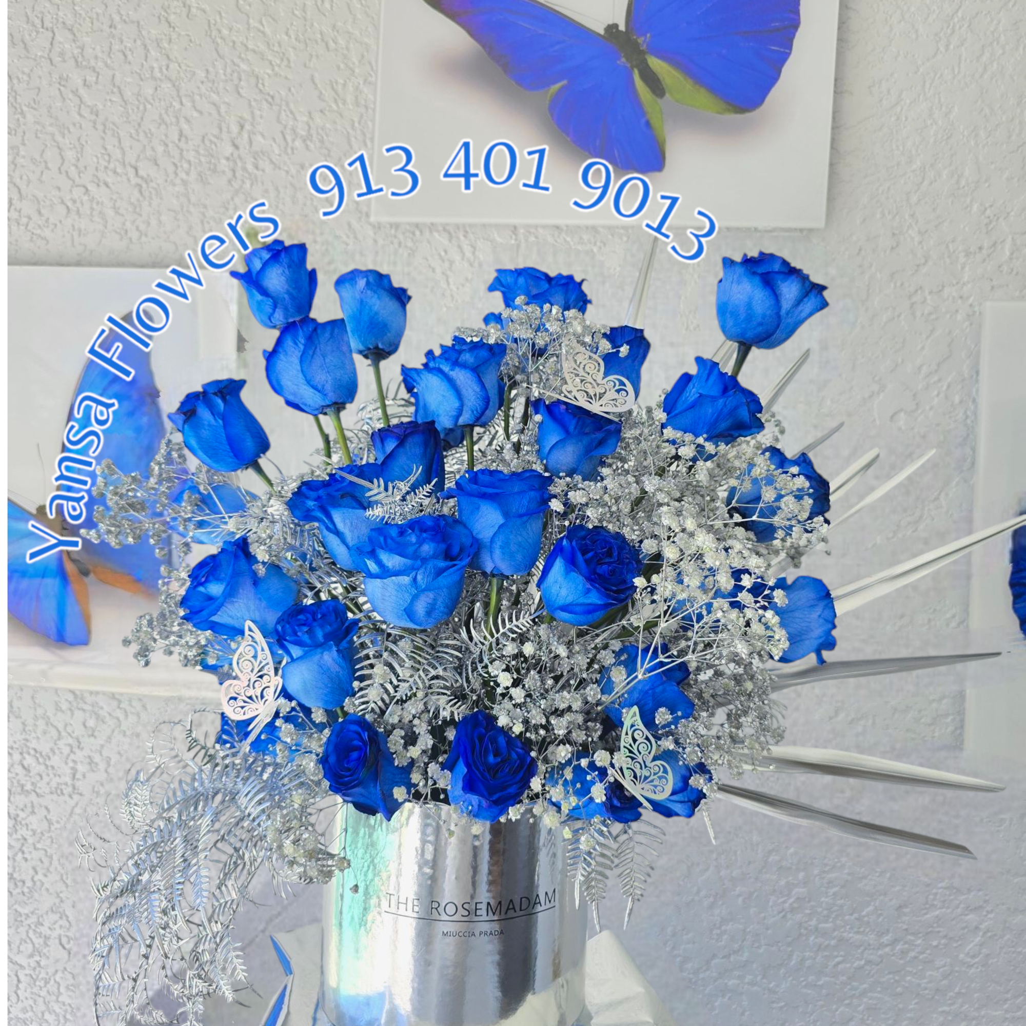 Serenity with a Touch of Glamour 
Elegant and modern, our Blue Shine, photo 2 of 2