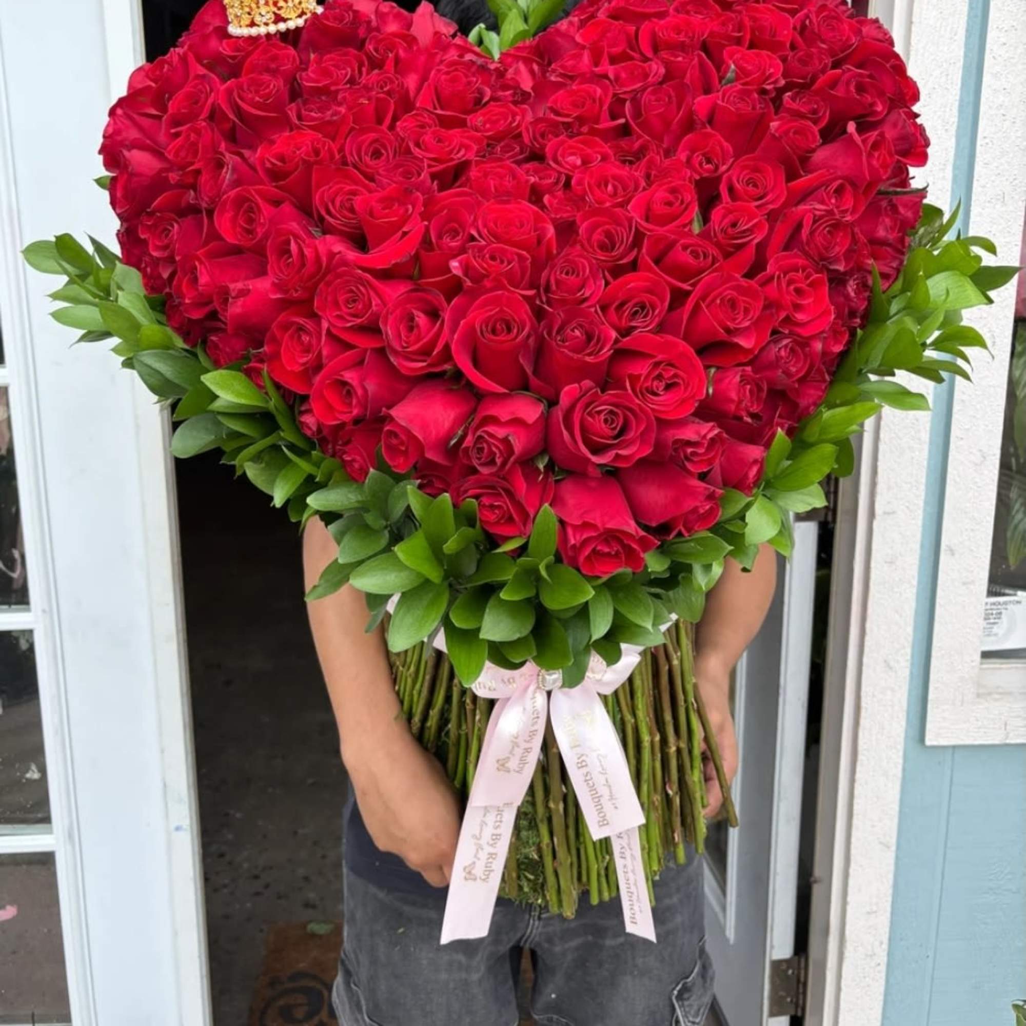 A Grand Gesture of Love 
Our Standing Heart is a stunning floral, photo 2 of 2