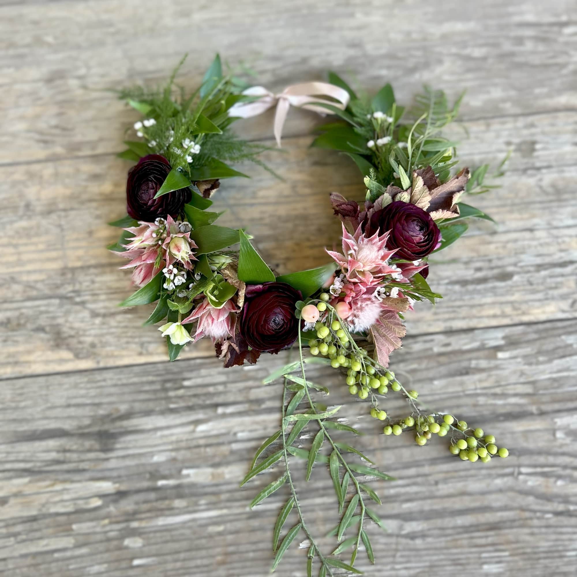 Softly romantic and full of whimsy, this flower crown is a wearable, photo 3 of 3
