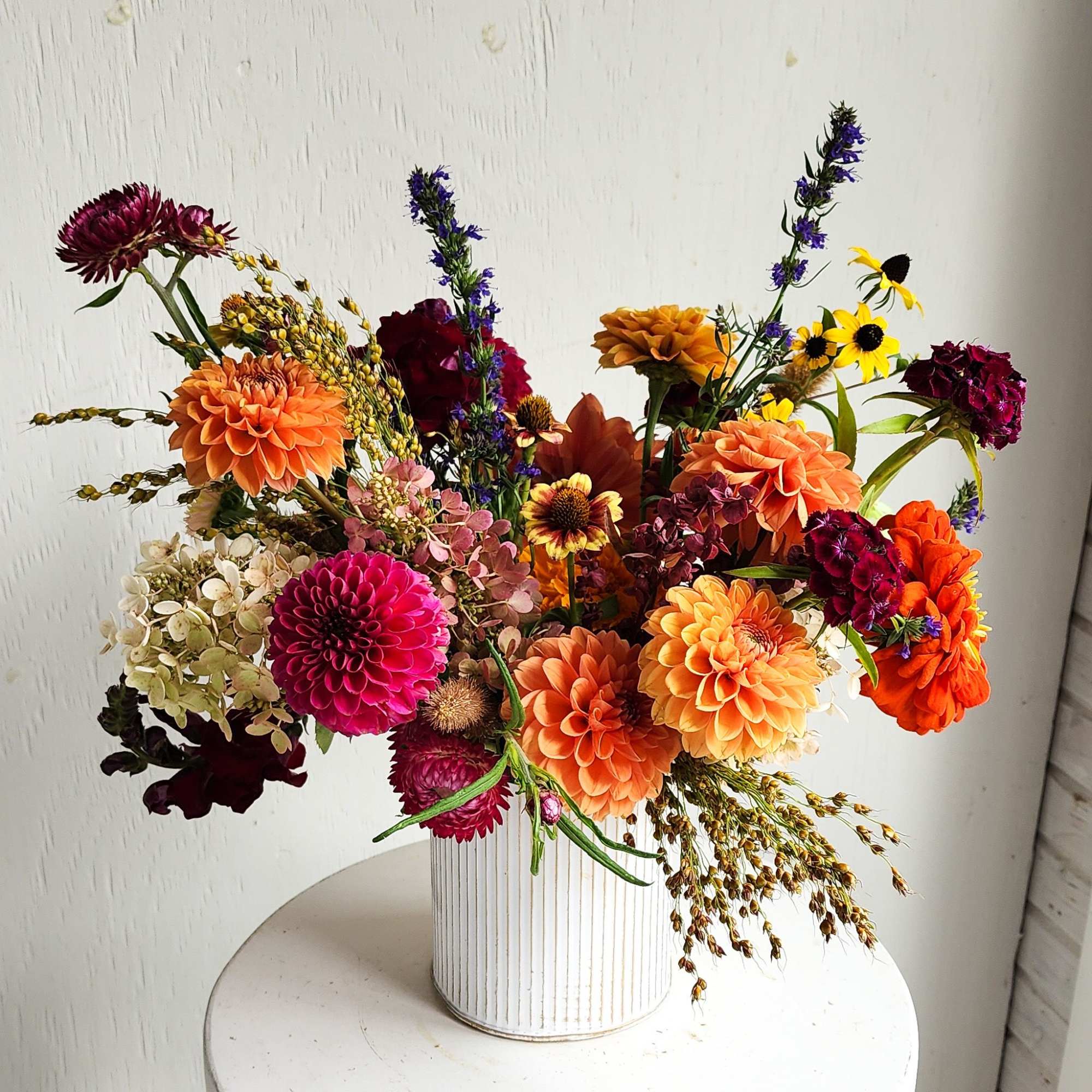 A seasonal array of fall colors to usher is a warm, peaceful, photo 2 of 2