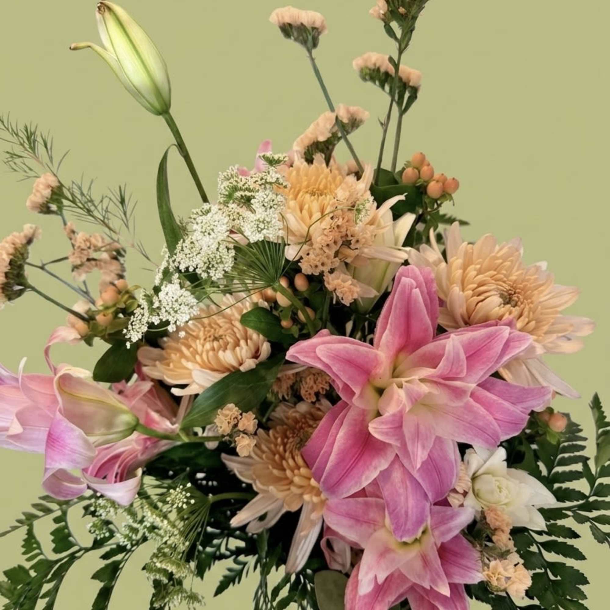 An exploration of Southern poise and layered texture. This signature arrangement features, photo 2 of 3