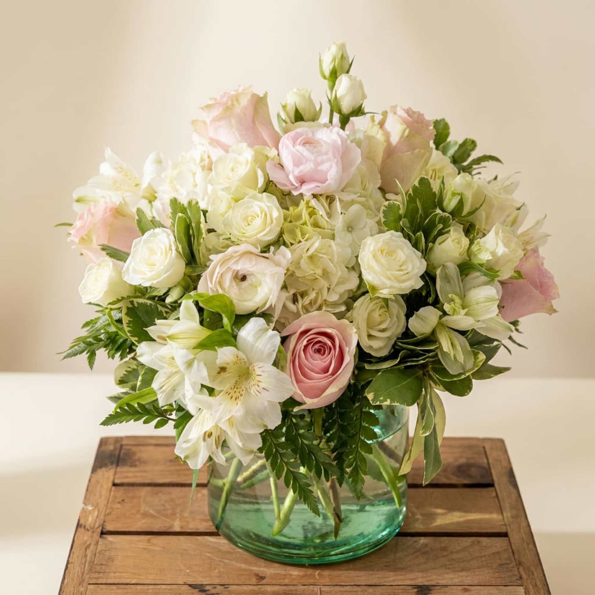 Introducing our Happy Thoughts floral arrangement, a vibrant display of pinks and