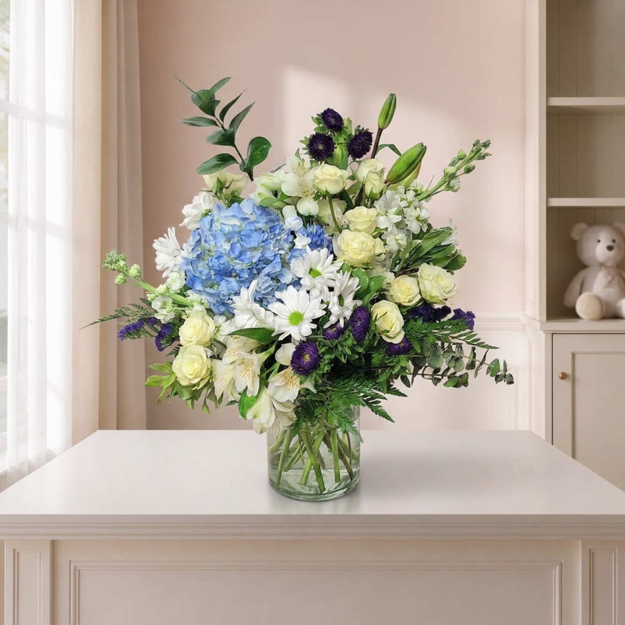 Celebrate the arrival of a precious baby boy with the enchanting beauty