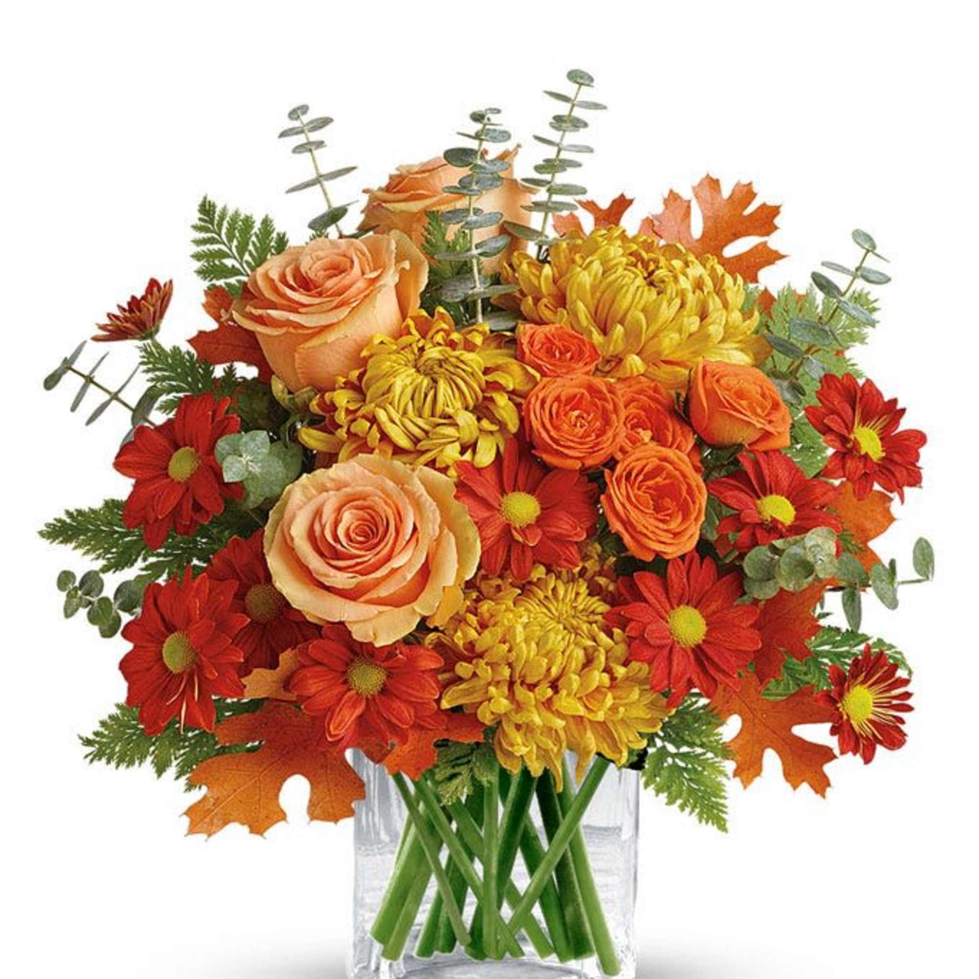 Bring the golden glow of autumn indoors with our Autumn Radiance Bouquet.