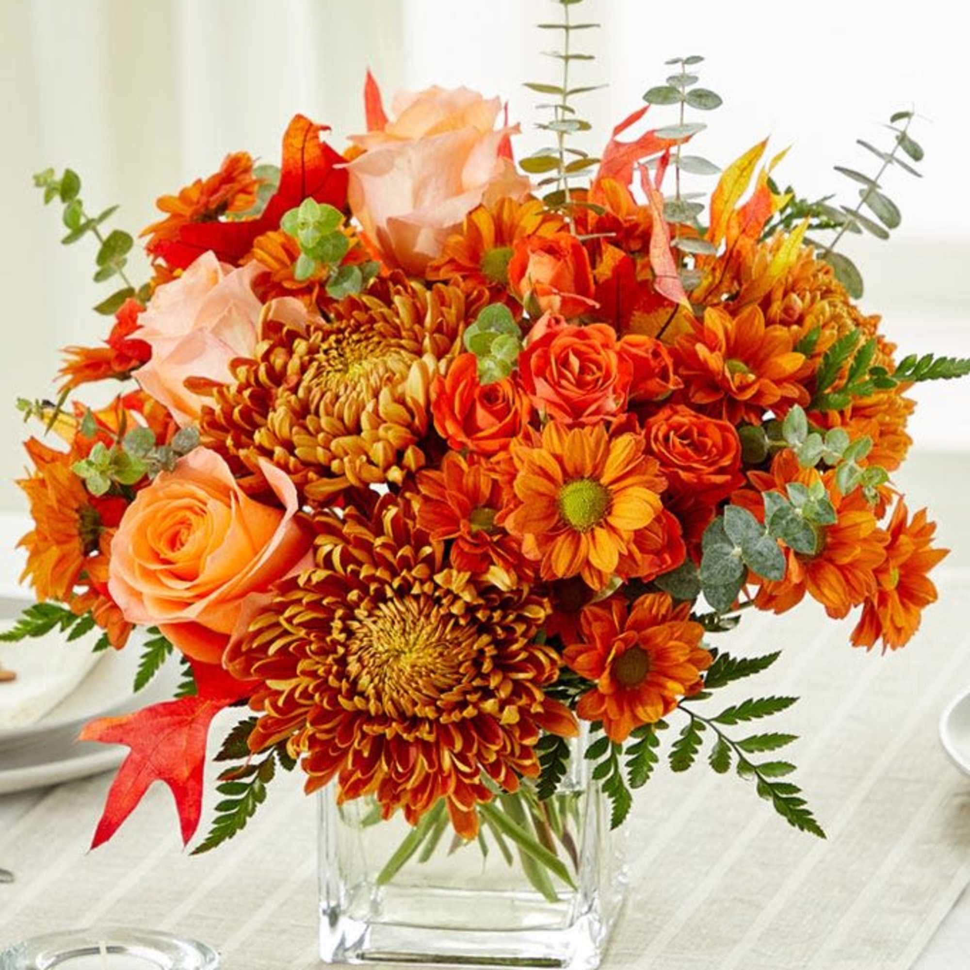 Bring the golden glow of autumn indoors with our Autumn Radiance Bouquet., photo 2 of 2