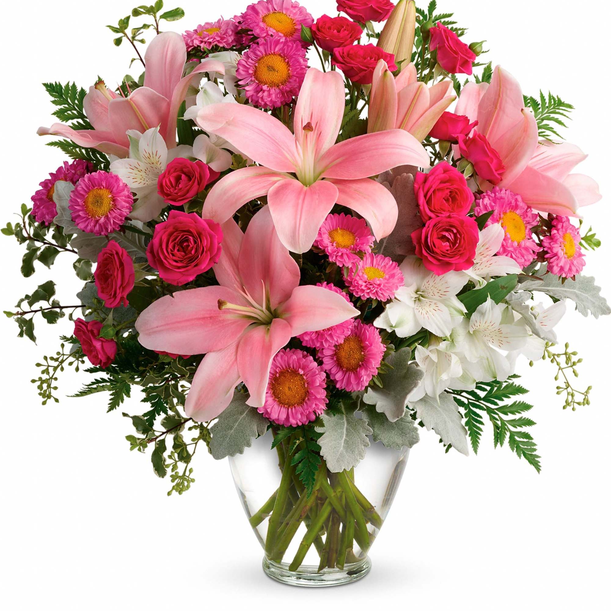 Luxe lilies in a beautifully blushing shade of pink are sure to