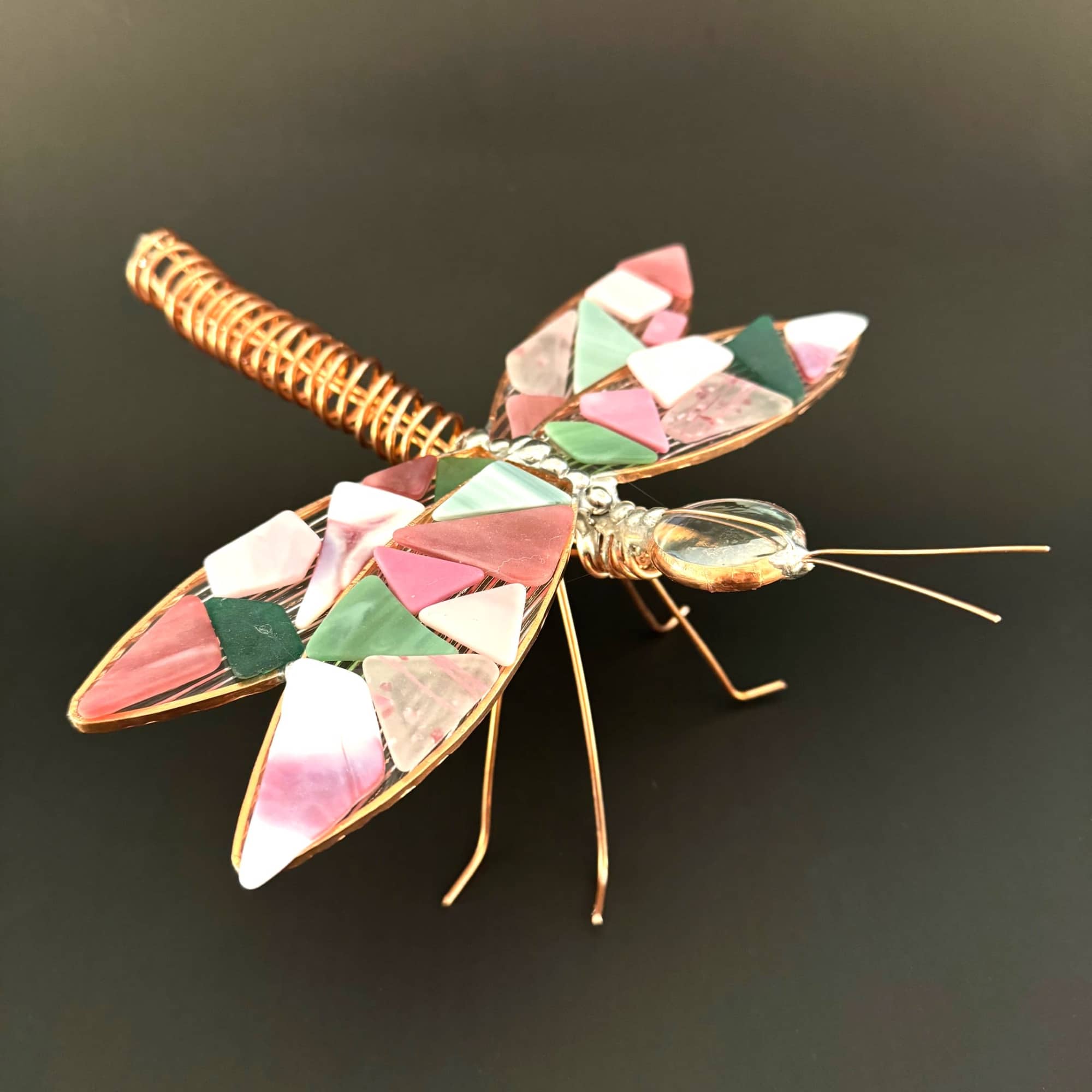 A playful, handcrafted dragonfly accent that brings warm, autumnal color to any, photo 2 of 2