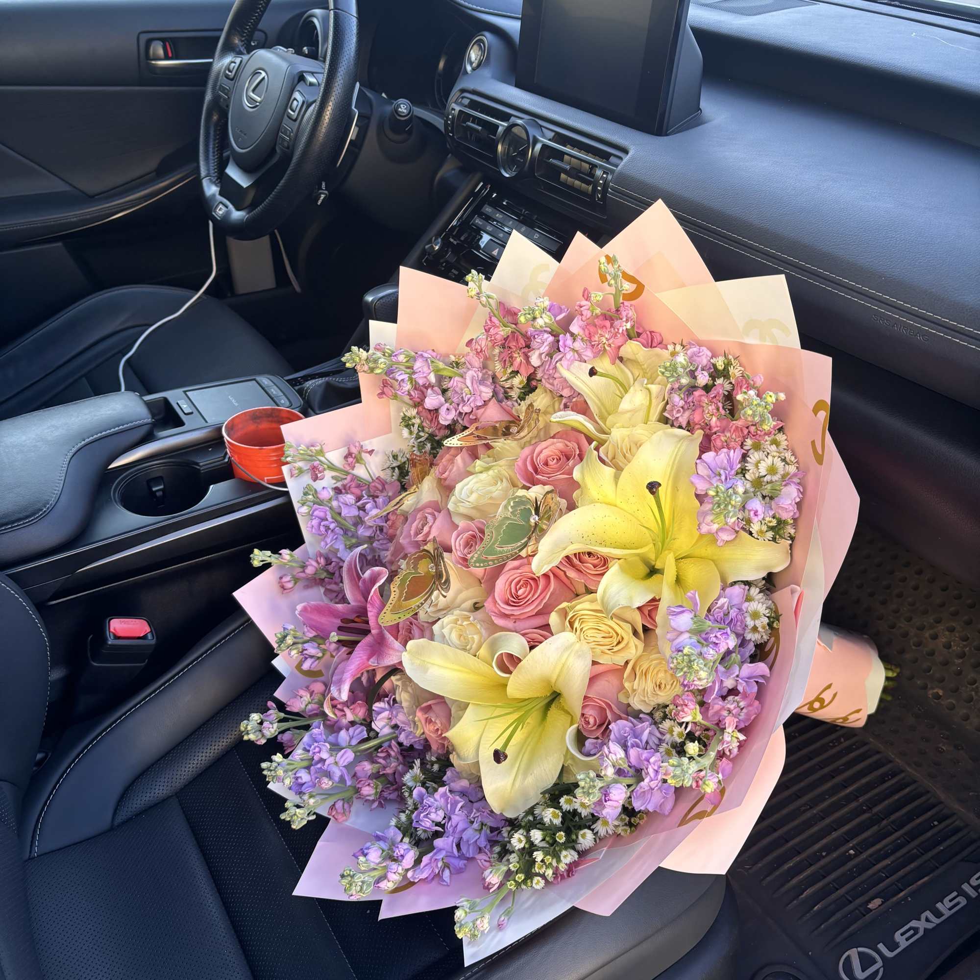 Big bouquet flowers fresh 