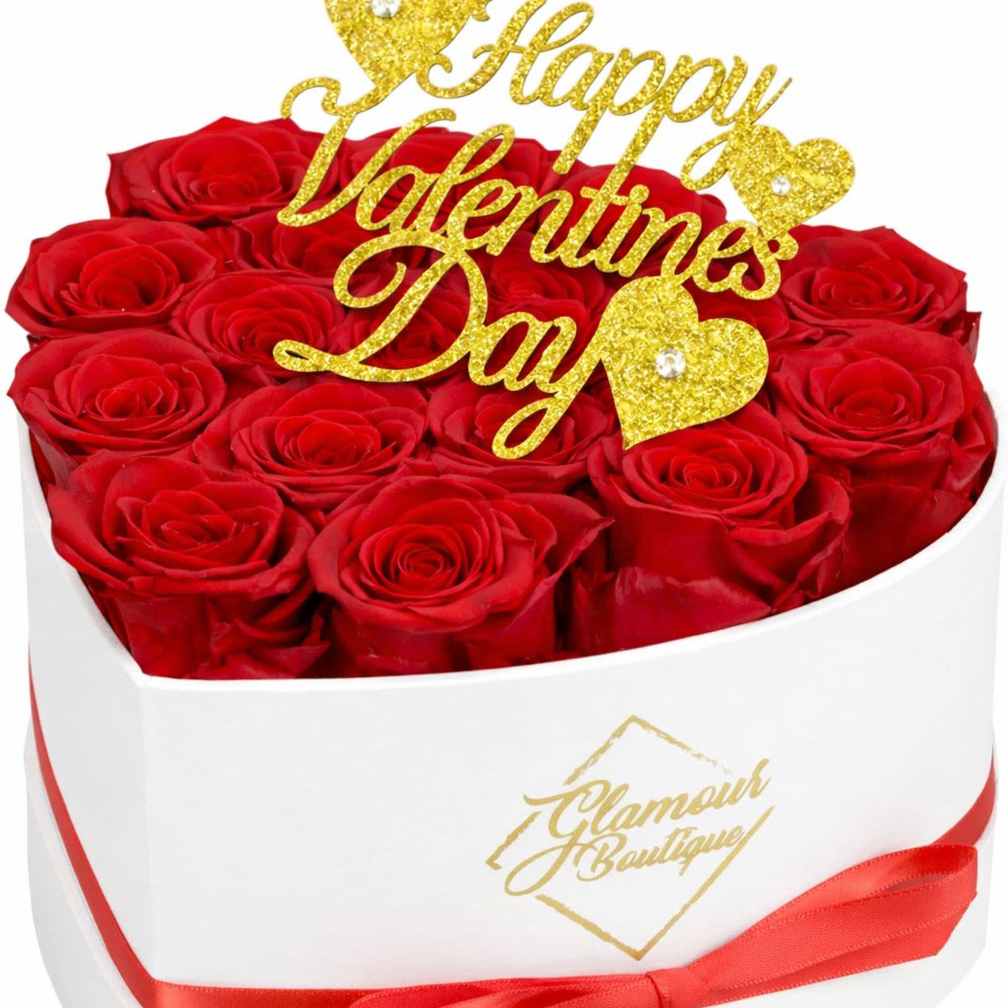 refined heart-shaped arrangement featuring premium PRESERVED ROSES, designed to last and symbolize, photo 2 of 2