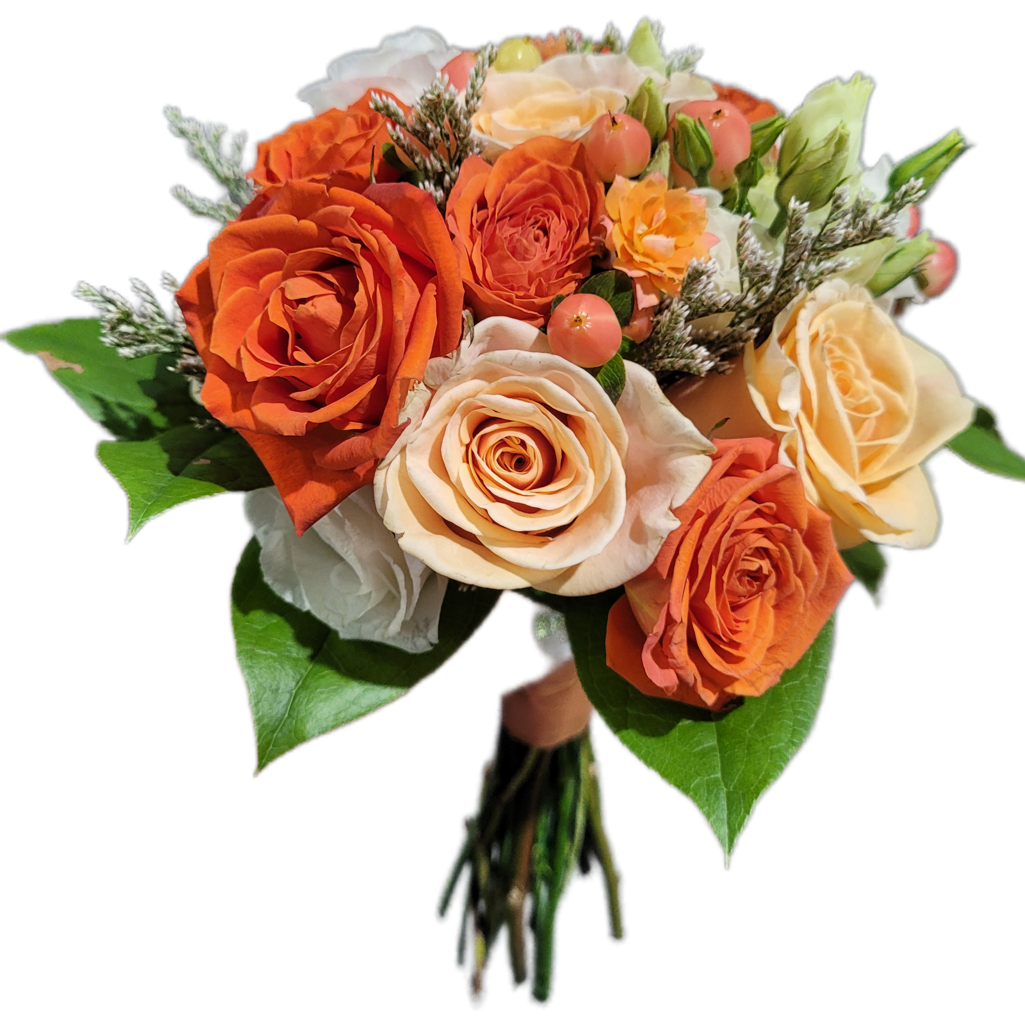 Small handheld bouquet. Perfect for Prom or a Bridesmaid. Manicured perfectly and
