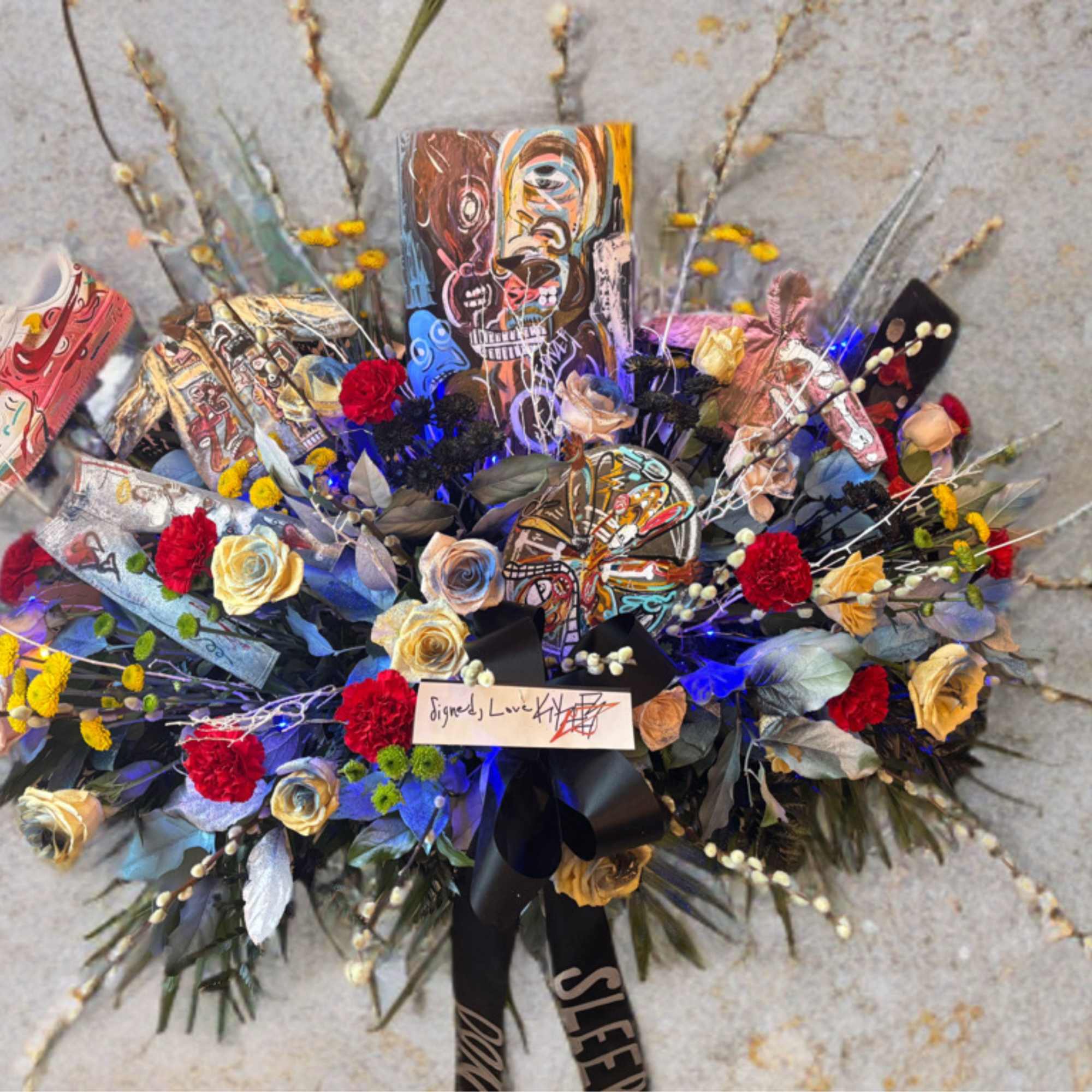 Freedom design exclusive artist casket piece 