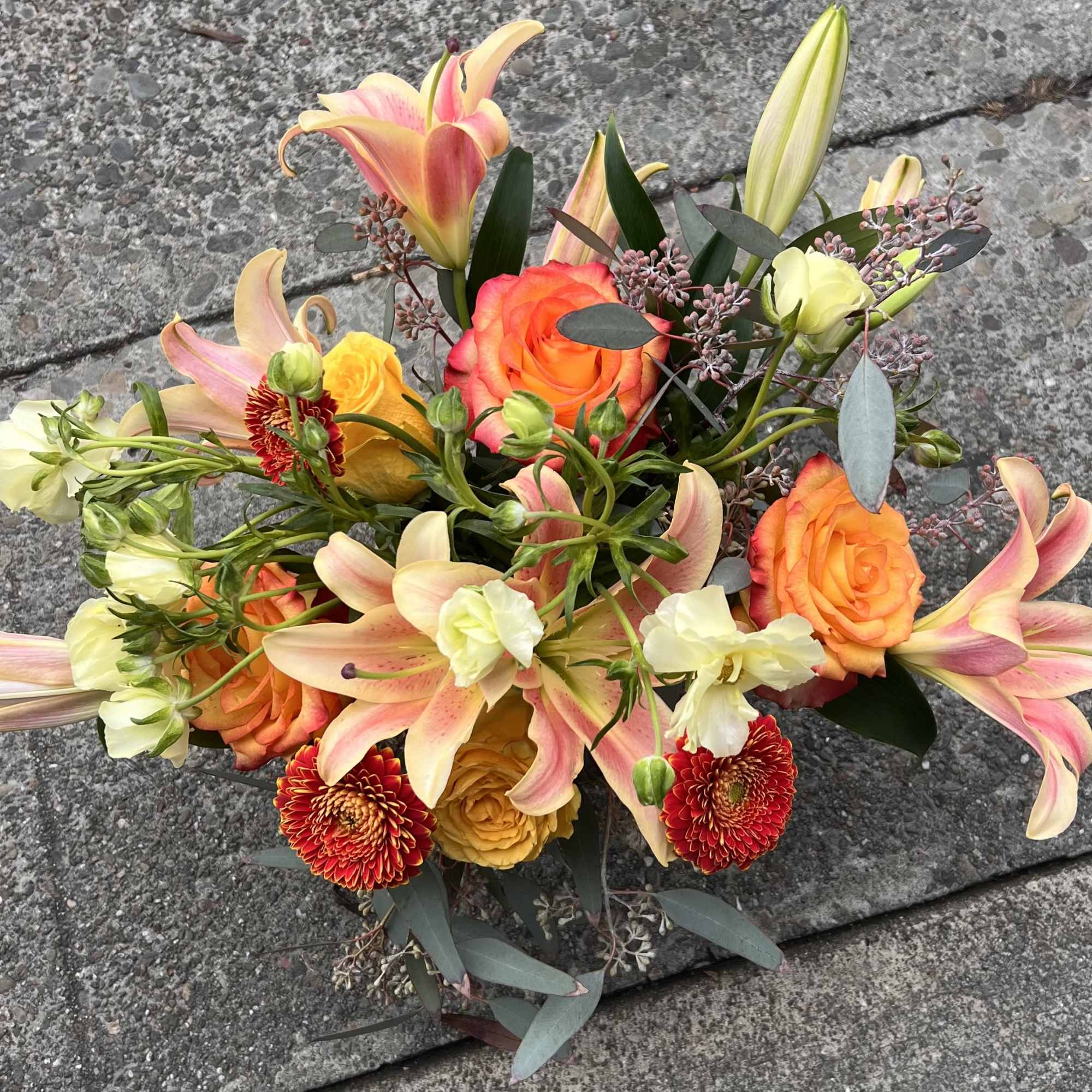 A soft, romantic arrangement inspired by gentle moments and timeless beauty. Blushing, photo 2 of 2