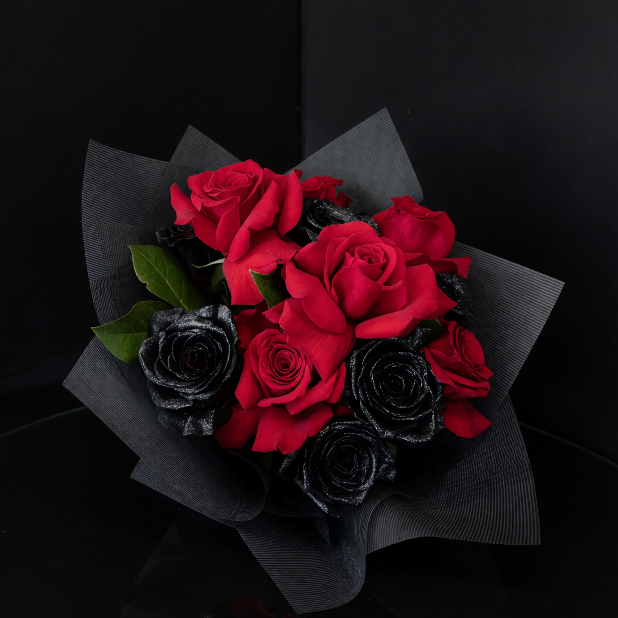 Dark Matter is a Halloween‑inspired flower arrangement that reads like a moody, photo 3 of 3