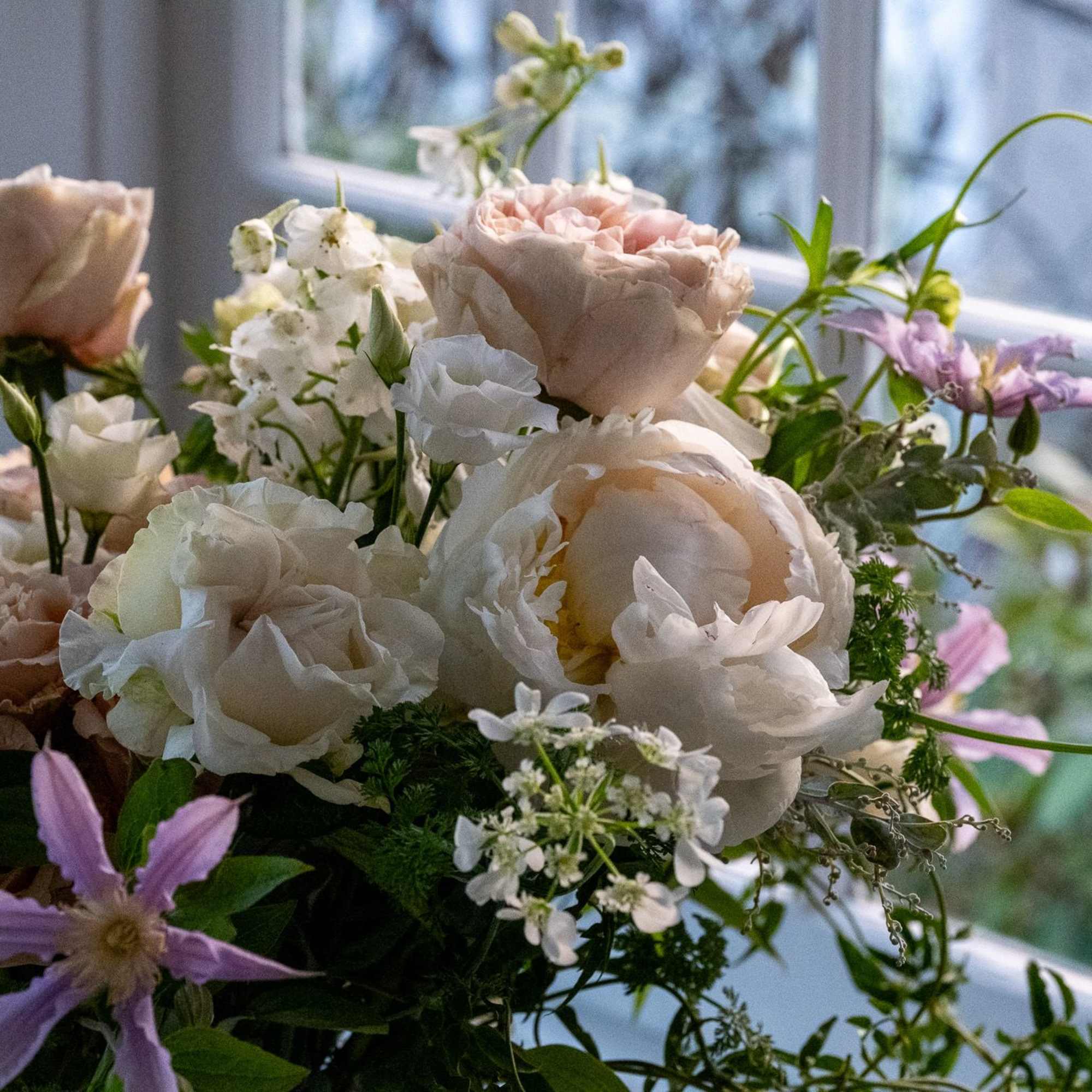 A spring garden medley of beautiful premium flowers including peonies and cloni, photo 2 of 2