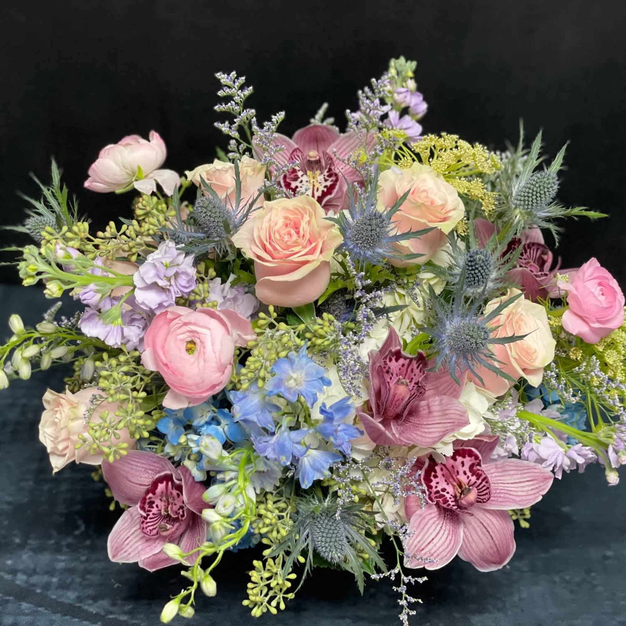 A soft, romantic palette that evokes elegance and tranquility. This arrangement features, photo 2 of 3