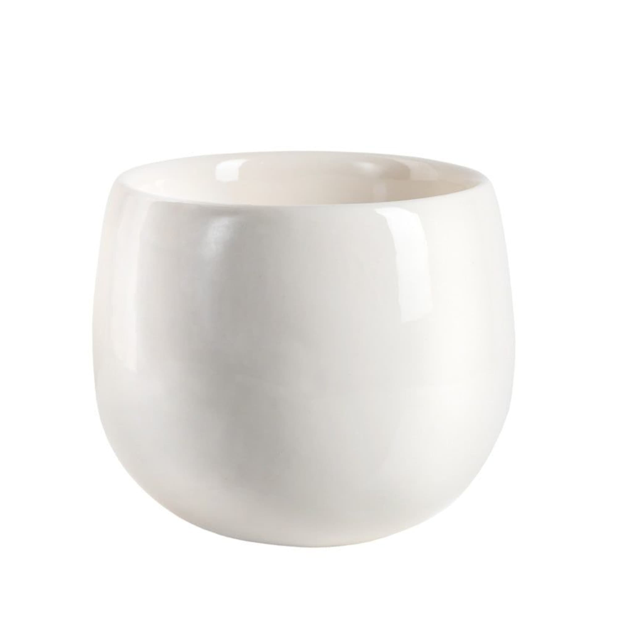 Sleek ceramic bowl vase