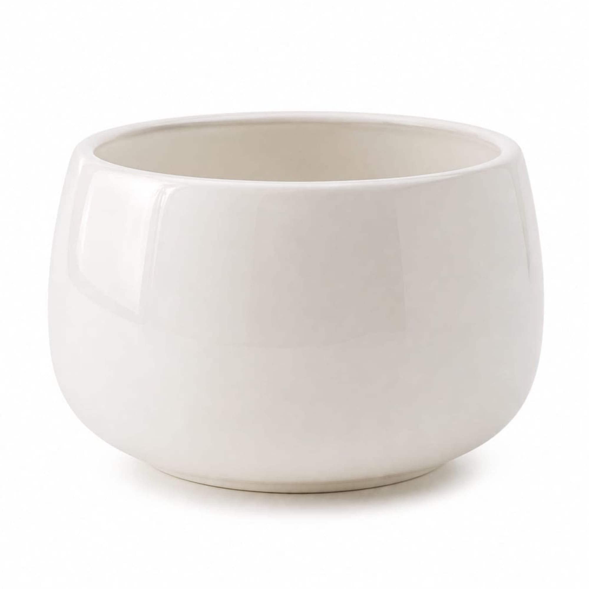Sleek ceramic bowl vase