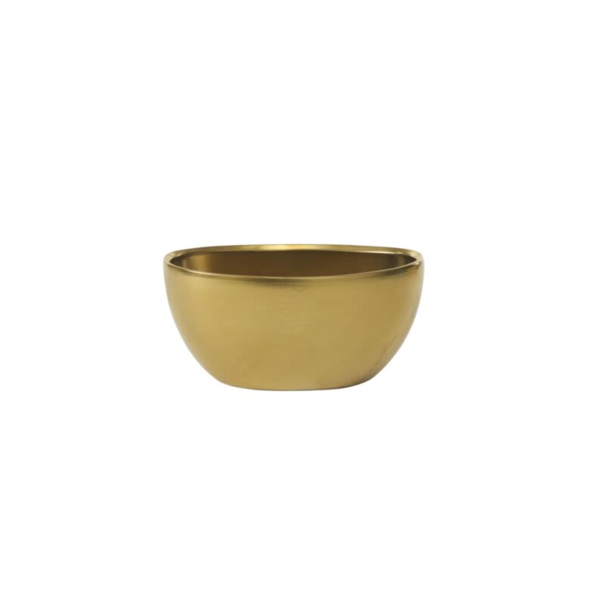 A beautiful vessel with a sleek gold finish, a statement vase with