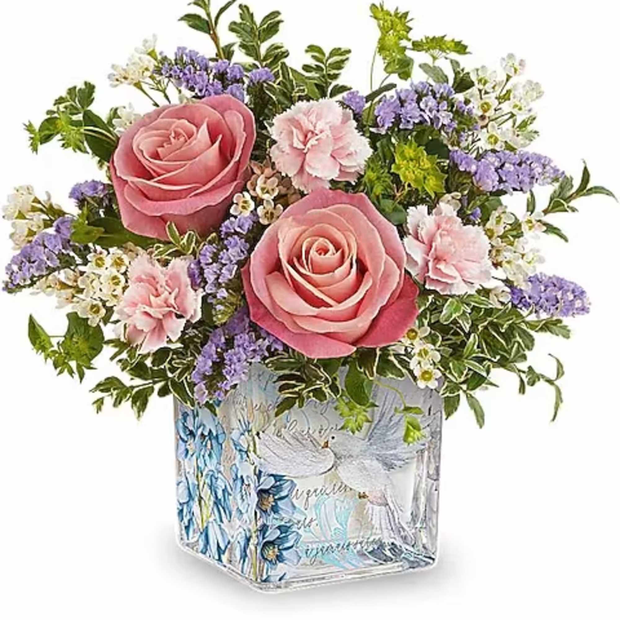Graceful and uplifting, the Whispers of Grace Bouquet enchants with pink roses