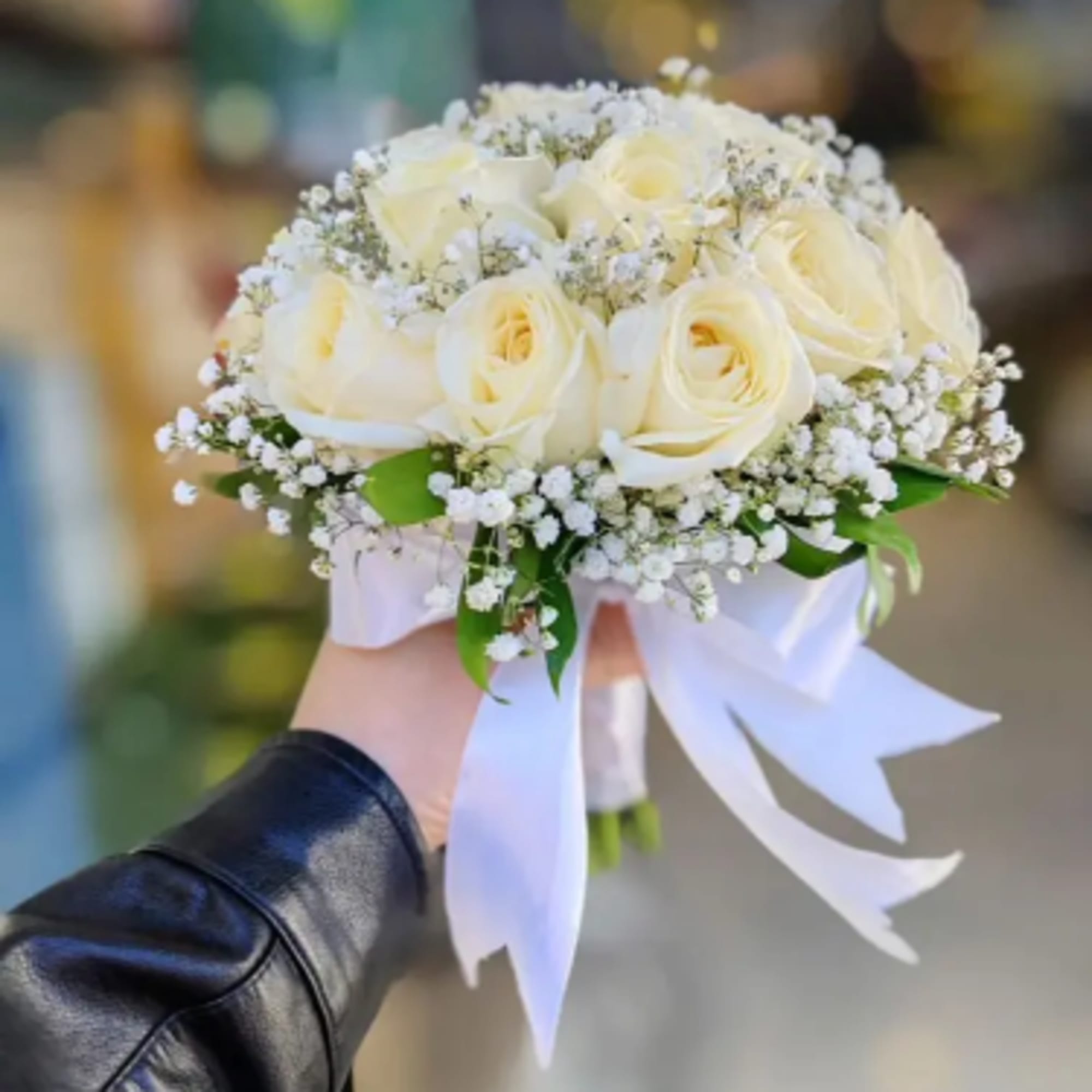 Ivory Romance is a soft and timeless bridal bouquet designed in delicate, photo 2 of 2