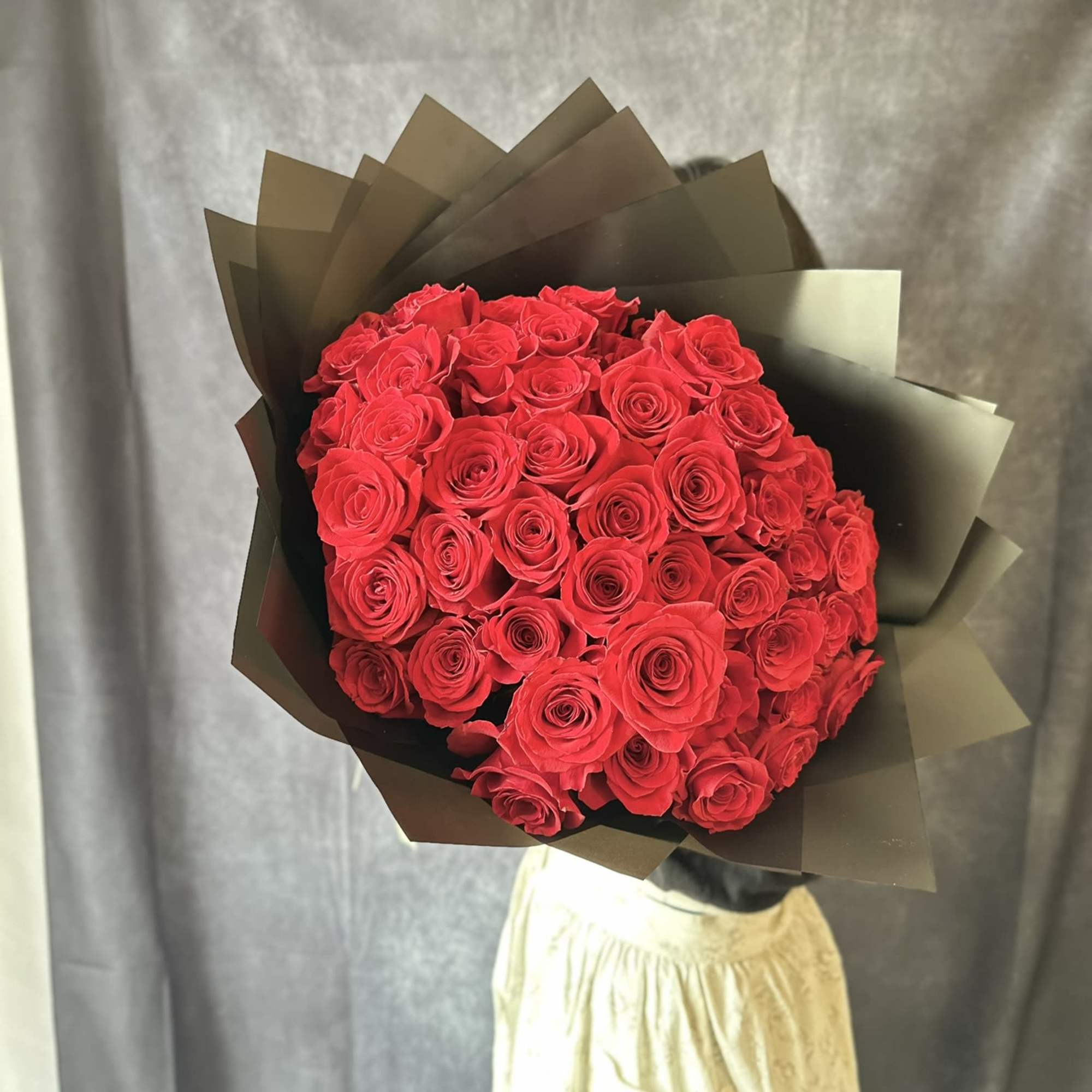 Say it all with this gorgeous bouquet of 50 fresh Ecuadorian roses, photo 2 of 2