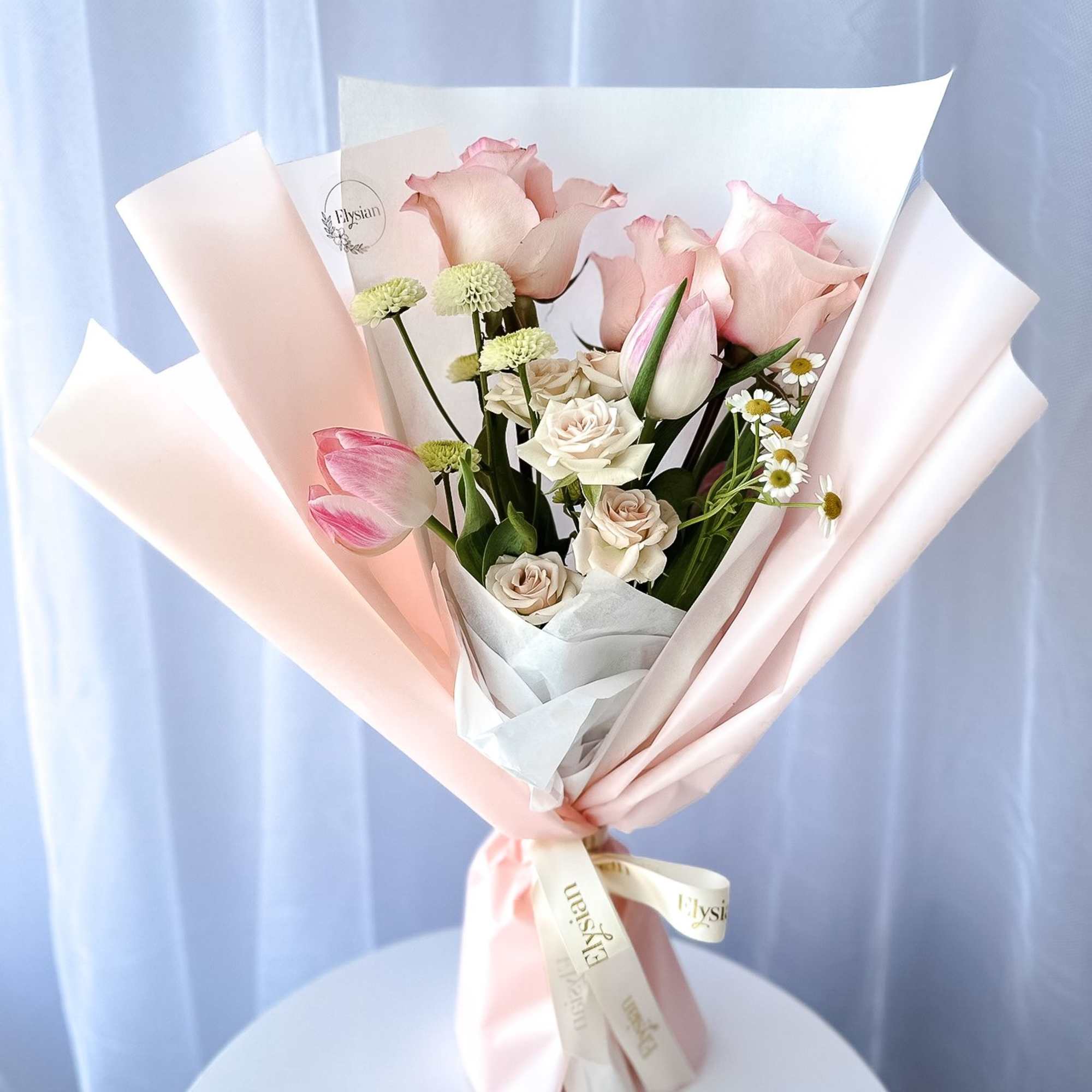 Each bouquet is crafted with love, featuring a harmonious blend of textures
