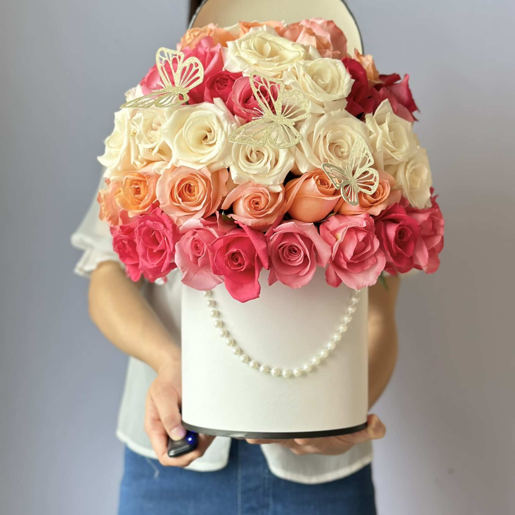 Introducing the La Vie en Rose, a signature arrangement from the house, photo 2 of 3