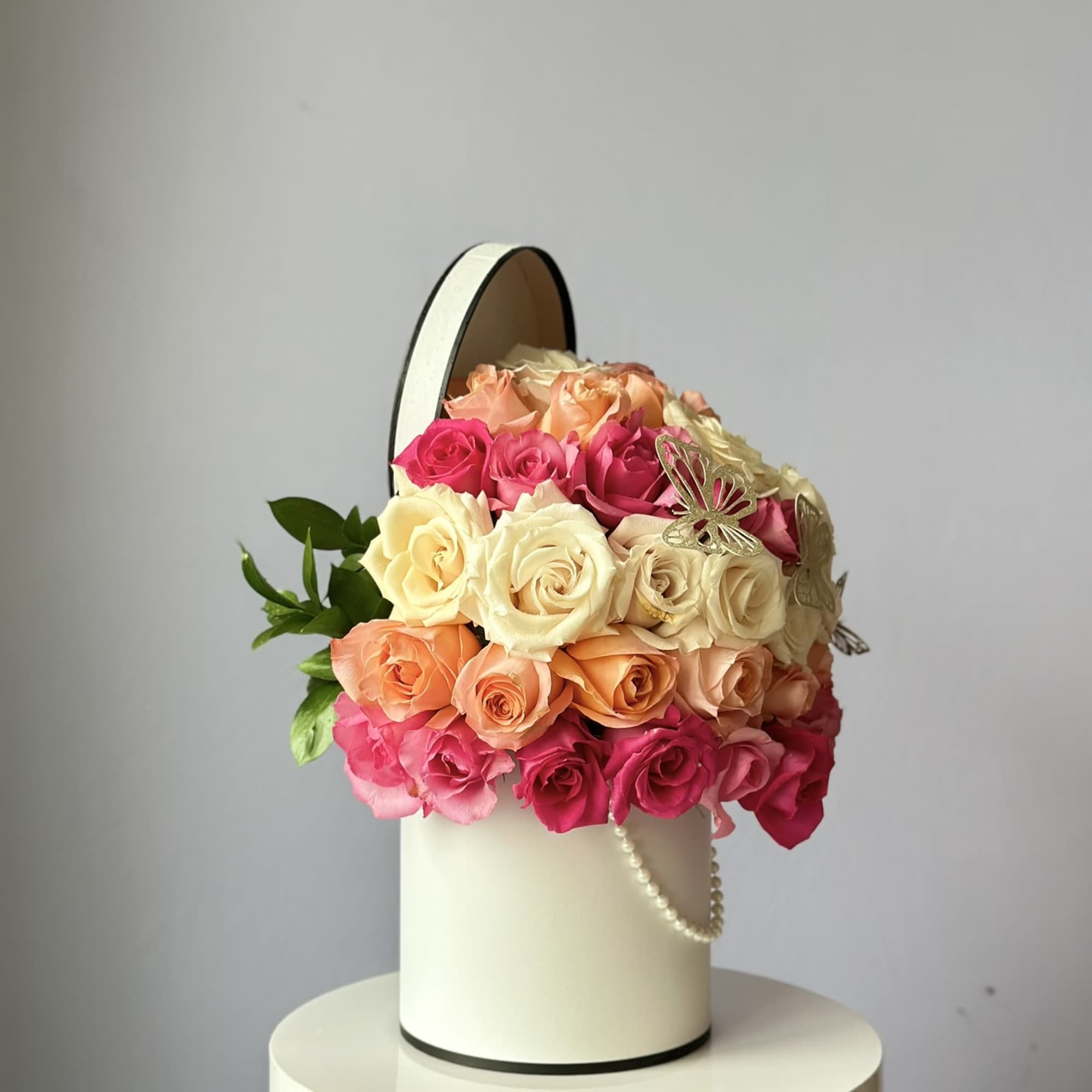 Introducing the La Vie en Rose, a signature arrangement from the house, photo 3 of 3