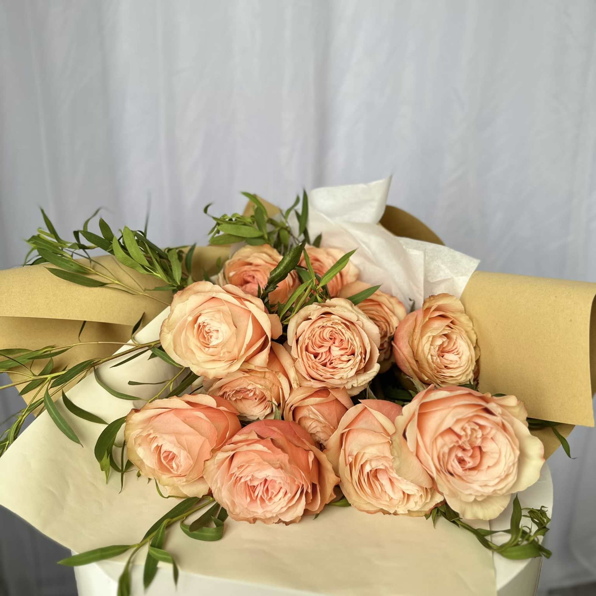 Each rose is carefully selected for its lush, full bloom and vibrant