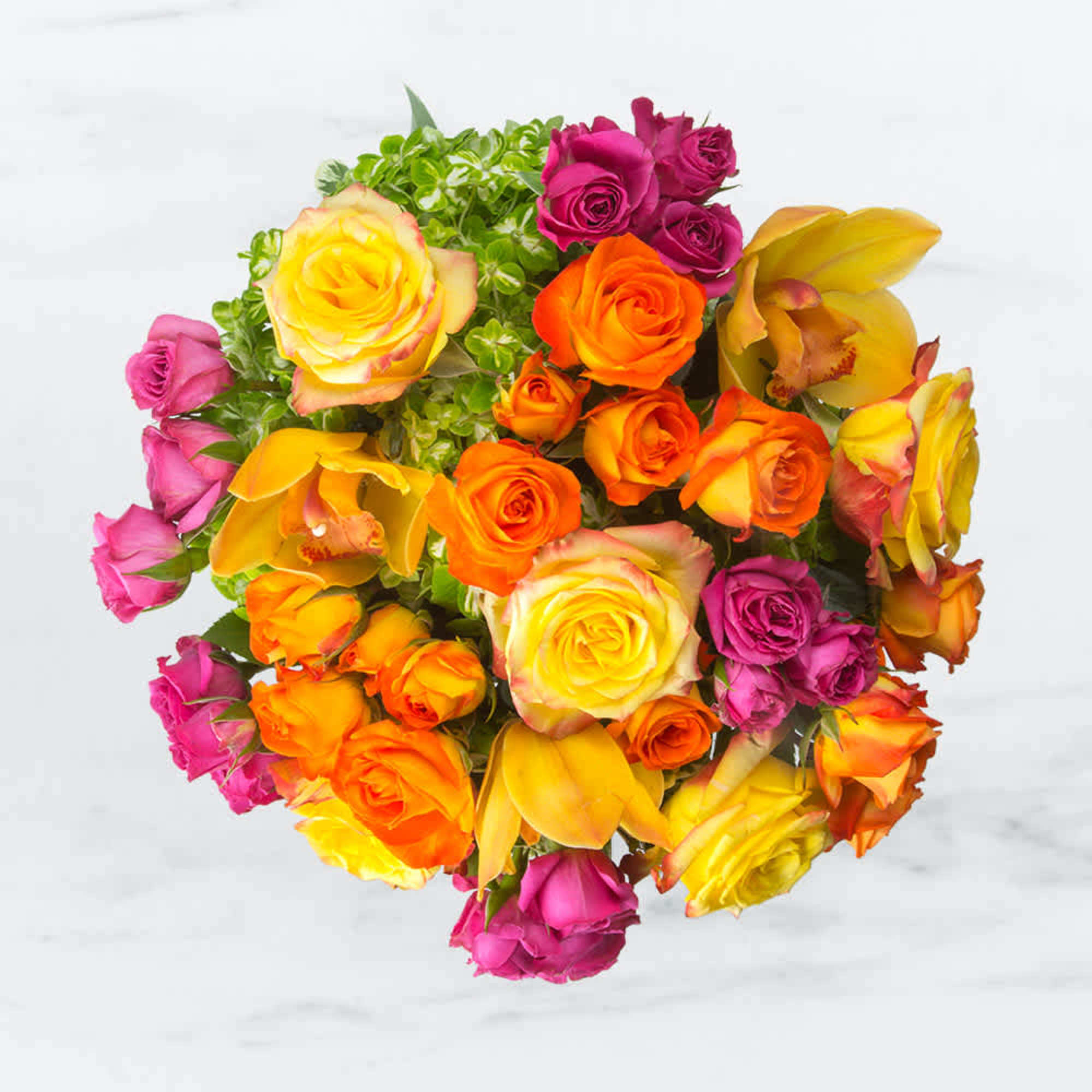 This cylindrical vase of flowers is kind of like a time capsule, photo 2 of 2