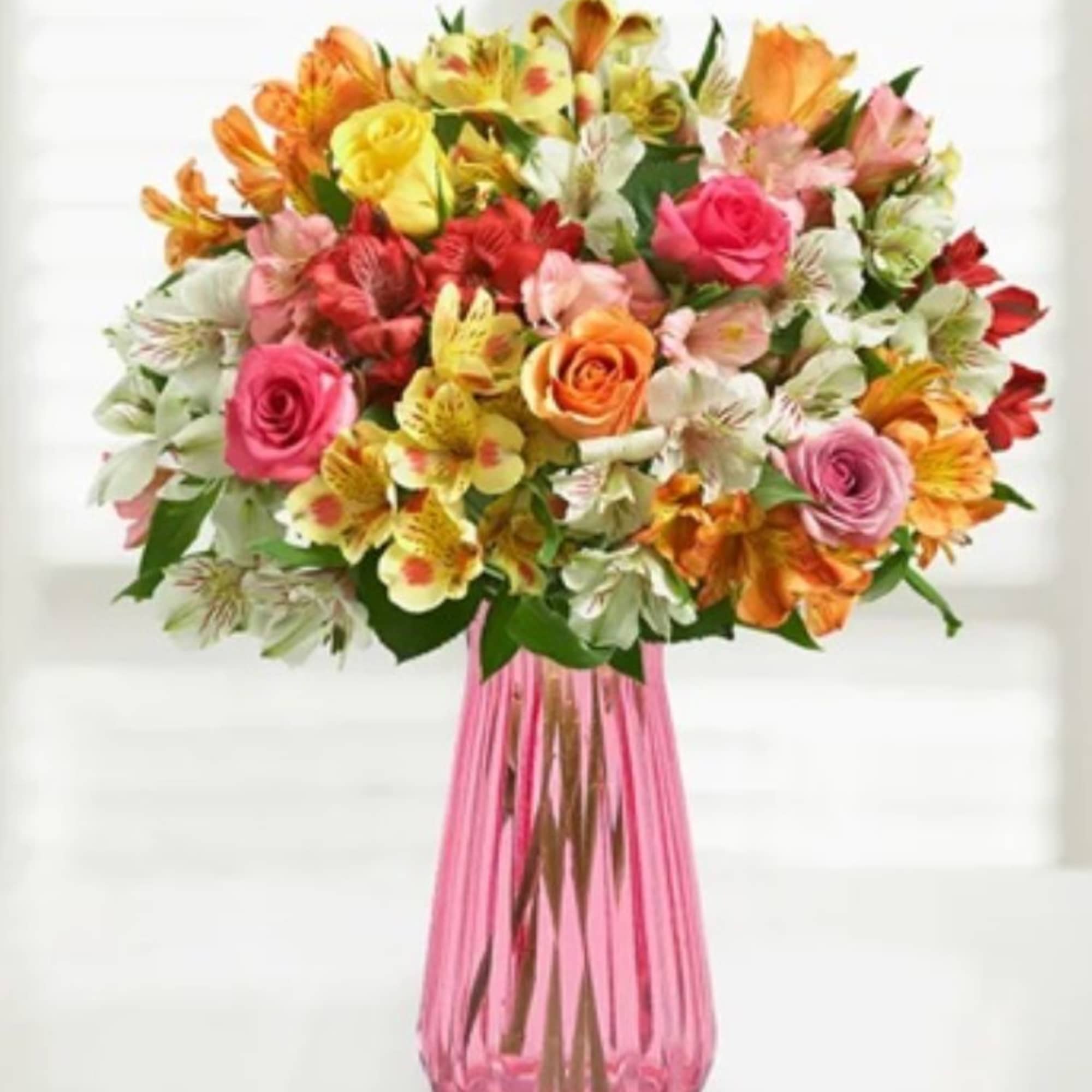 Bright, joyful, and bursting with color &mdash; our Birthday Radiance Bouquet is