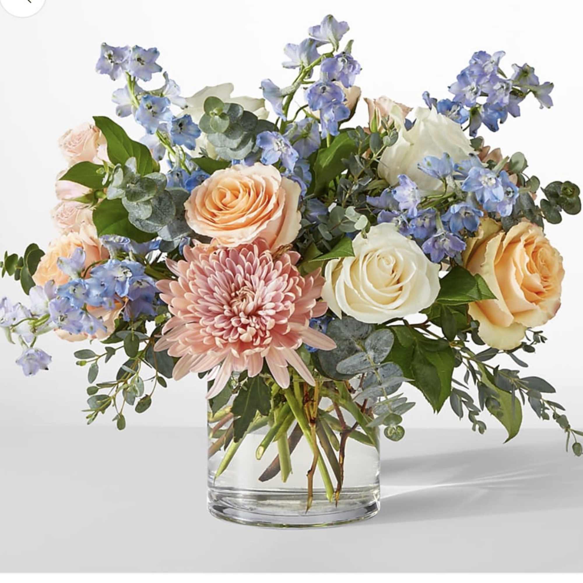 A lush birthday bouquet that reads like two beautiful moods in one, photo 2 of 3