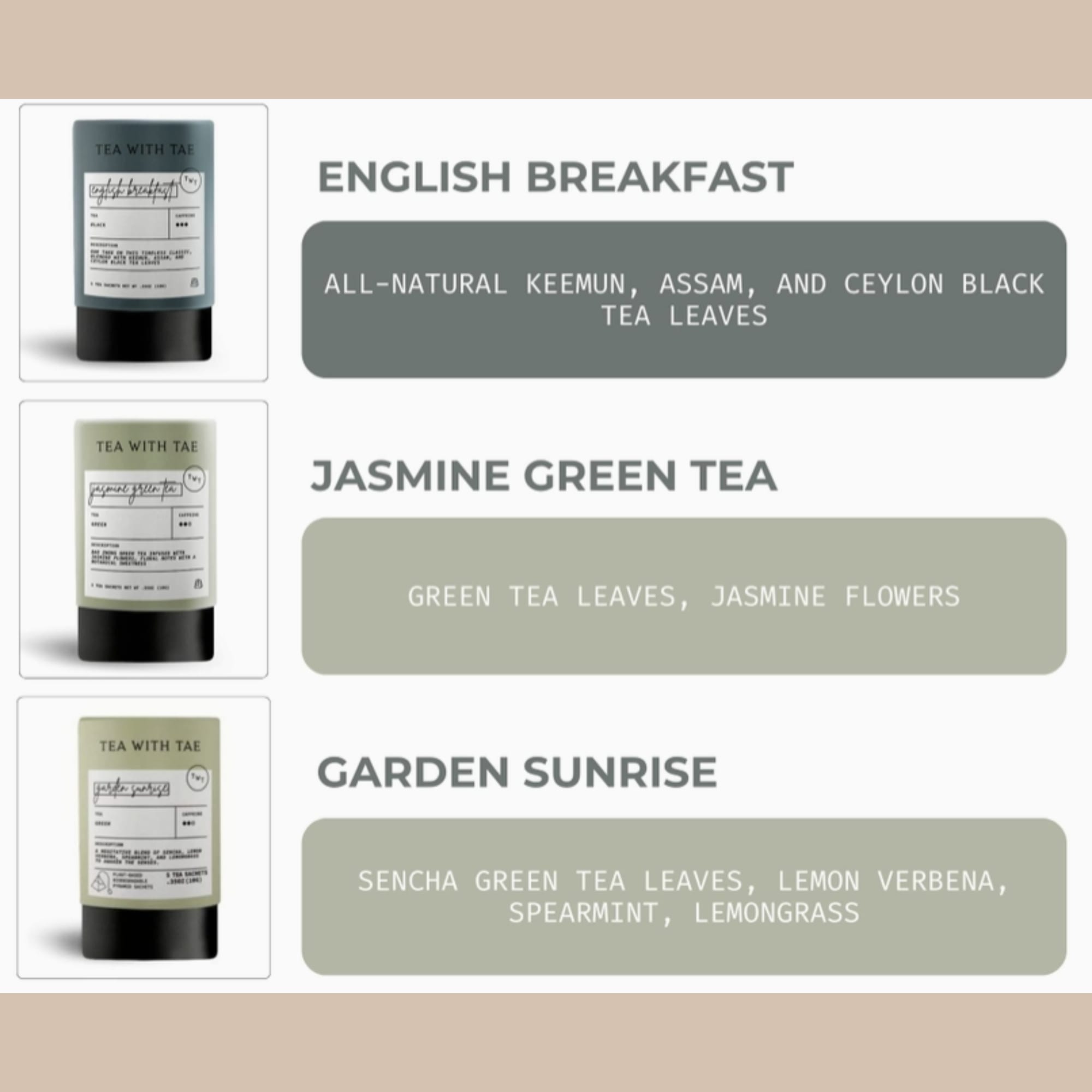 A matte black presentation box of premium teas makes a calm, modern, photo 4 of 5
