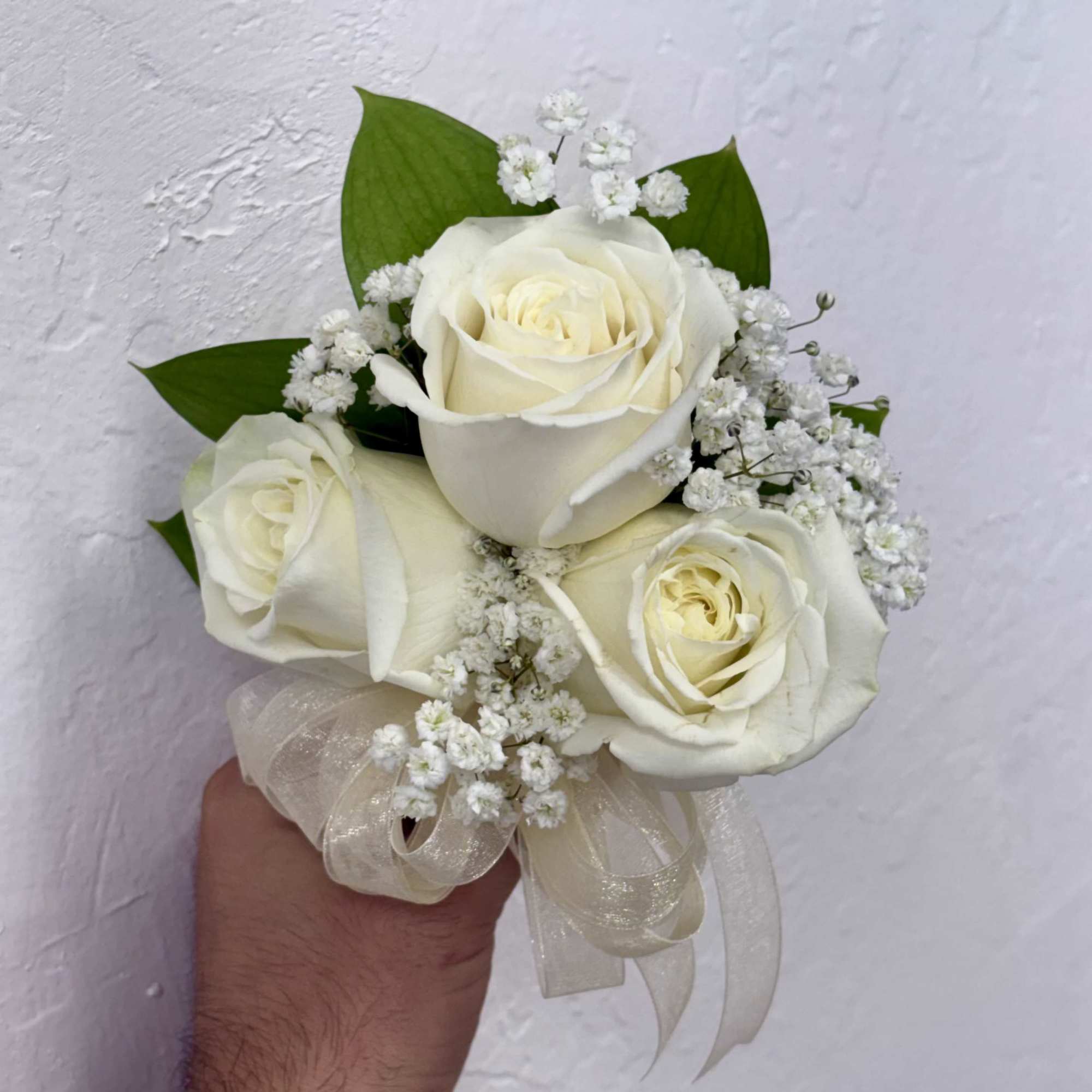 Elegant wrist corsages handcrafted with premium roses and lush foliage. Ideal for, photo 2 of 5