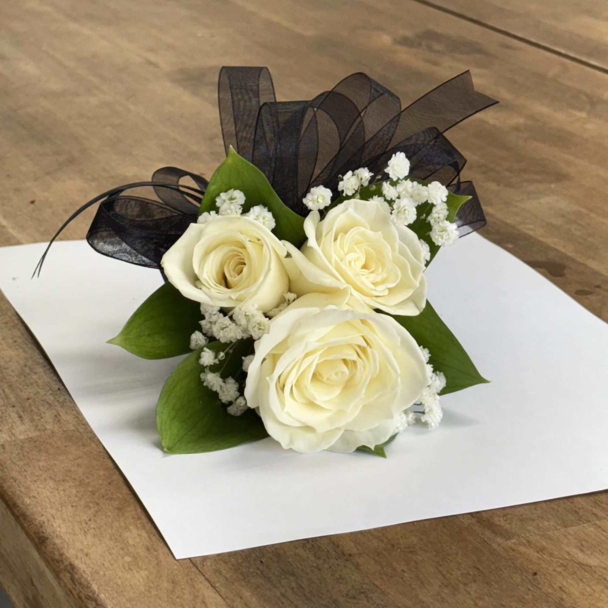 Elegant wrist corsages handcrafted with premium roses and lush foliage. Ideal for, photo 3 of 5