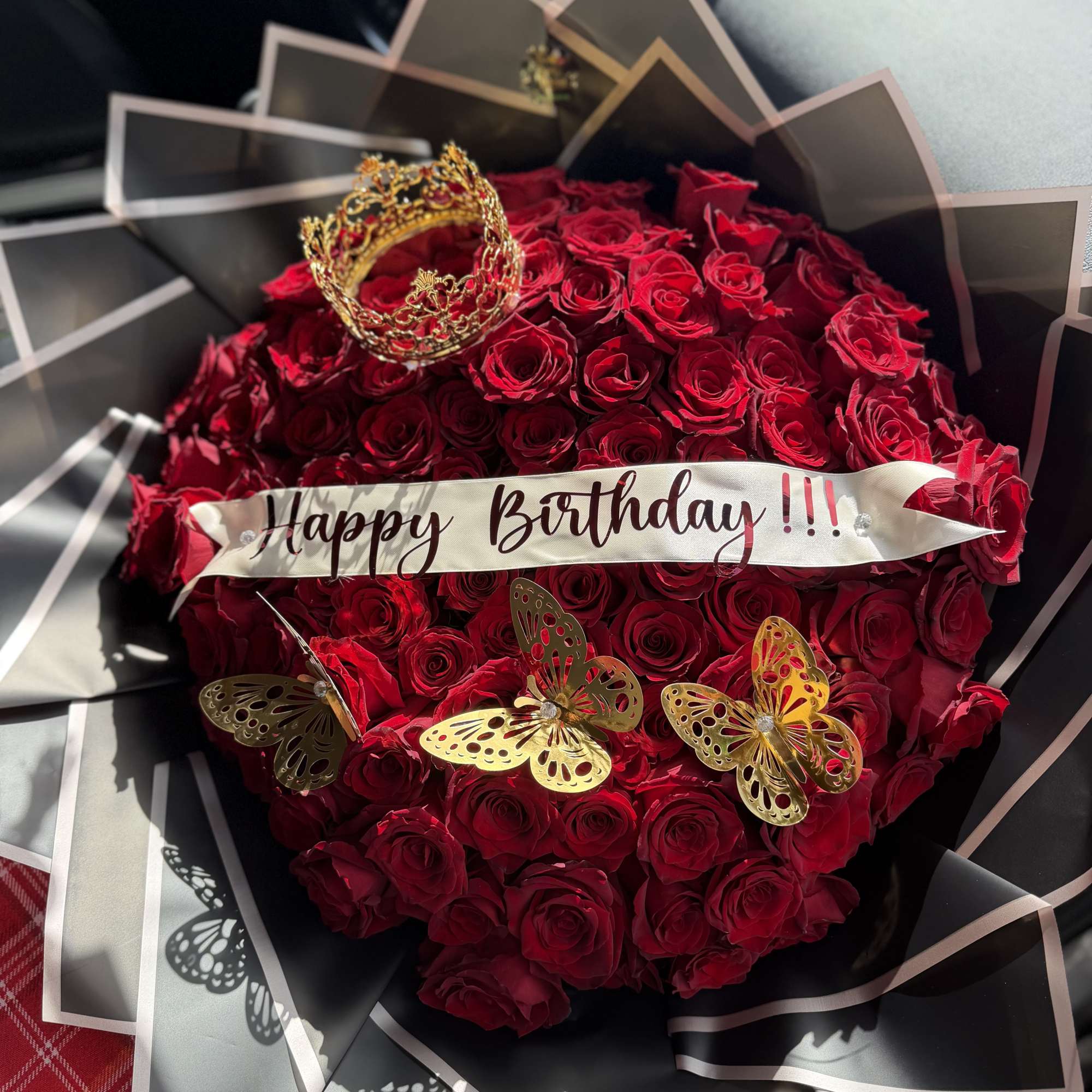 Celebrate life's most meaningful moments with our 100 RED Premium Rose Bouquet