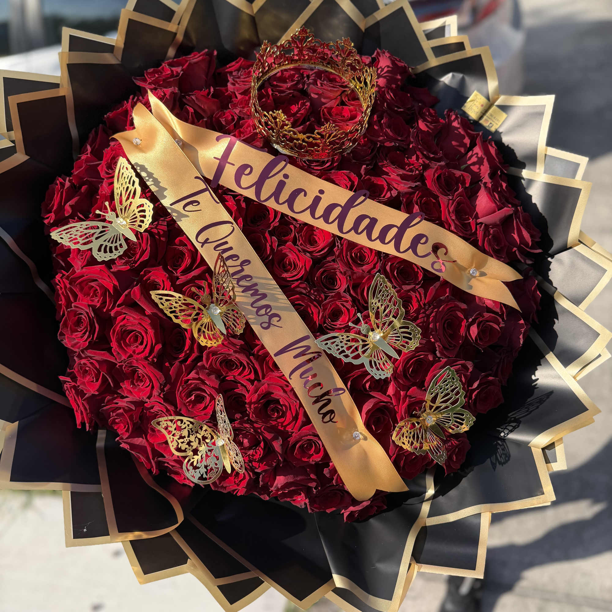 Celebrate life's most meaningful moments with our 100 RED Premium Rose Bouquet, photo 2 of 2