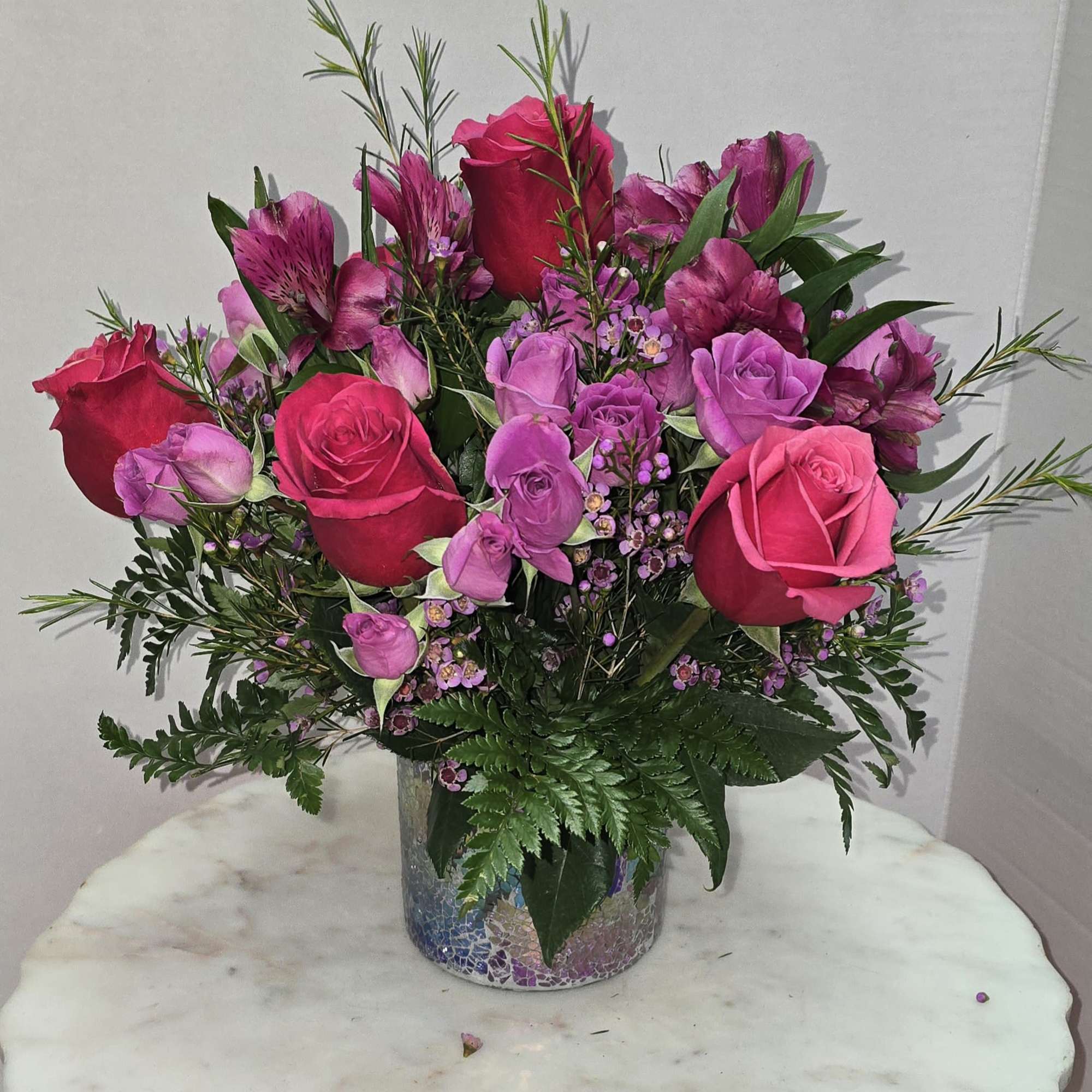 A warm hug, this beautiful wonderful arrangement with warm colors perfect for, photo 2 of 2