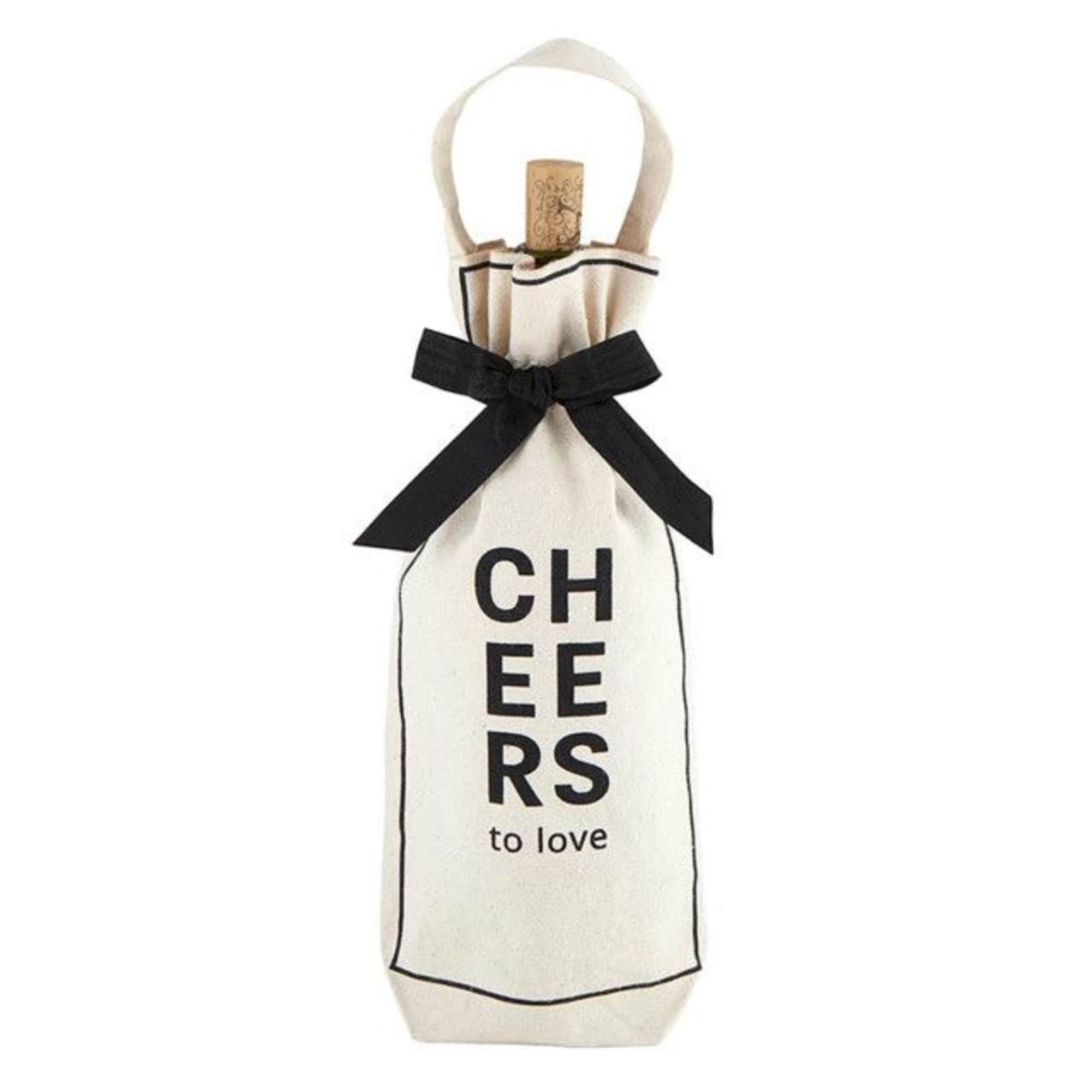 Dress up your favorite bottle of wine with these canvas wine bags!